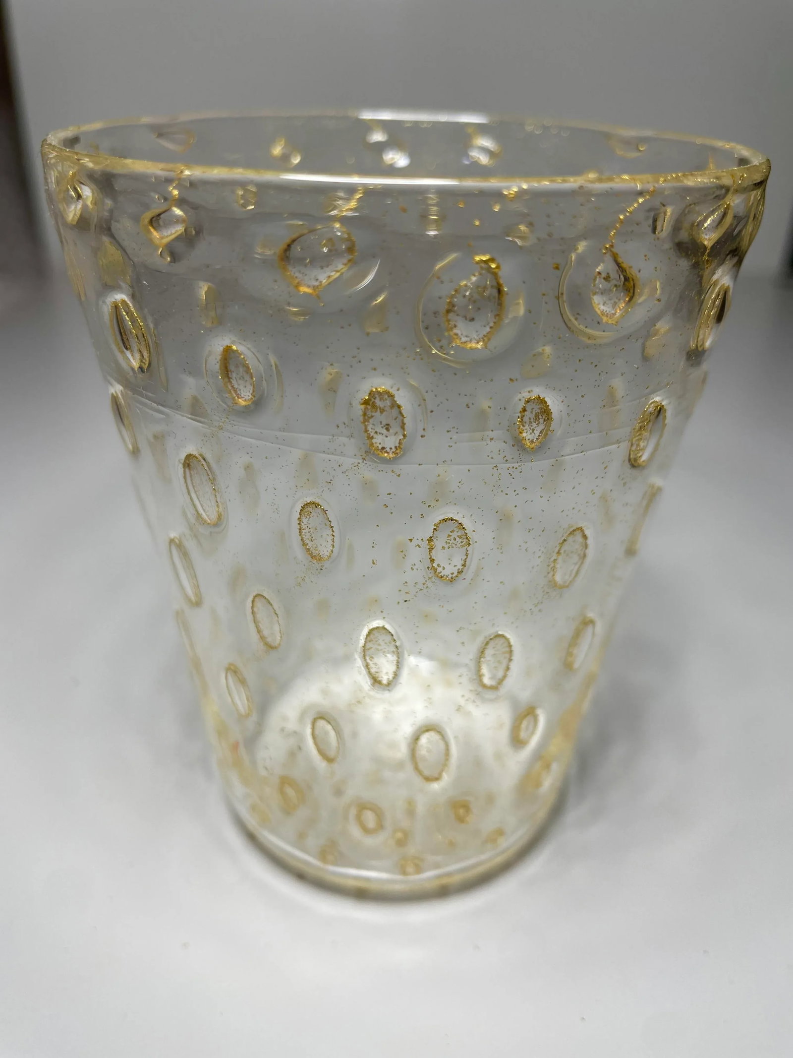 Striulli Verte D'Arte Murano Glasses Set Signed - Set of 6 - 6