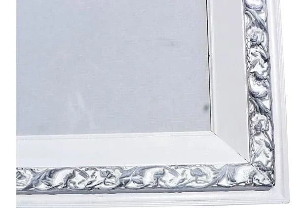 Vintage Painted Carved Wood Frame - 2