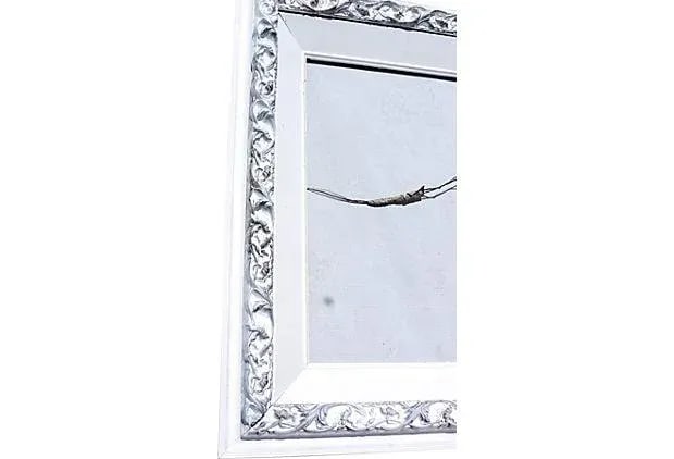 Vintage Painted Carved Wood Frame - 4