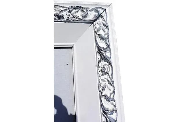 Vintage Painted Carved Wood Frame - 5