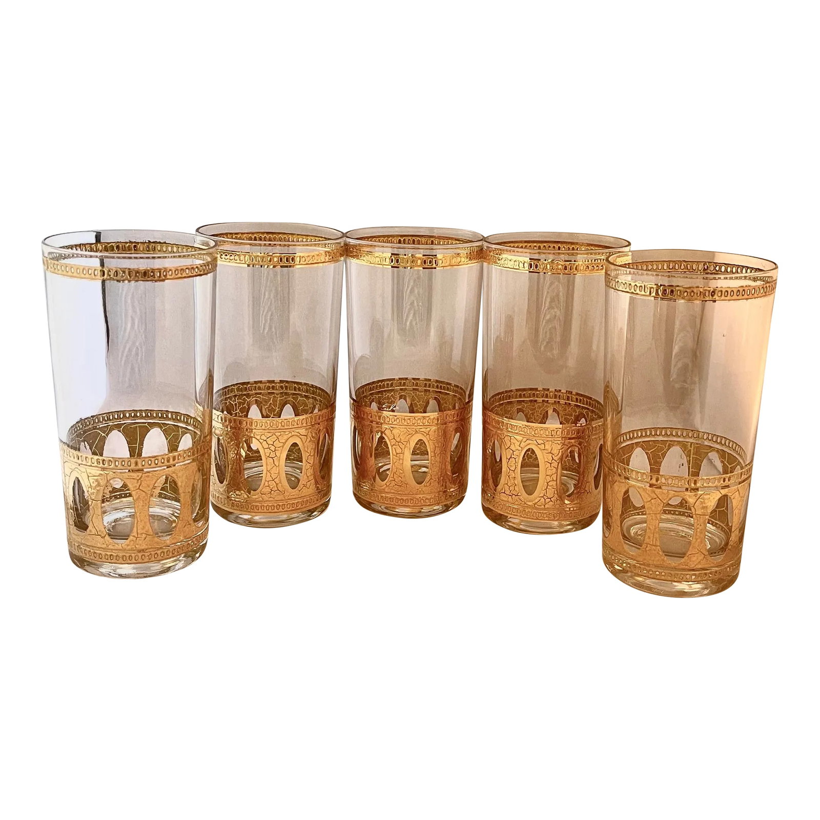 1960s Mid-Century Modern Culver "Antiqua" Highball Glasses - Set of 5 (1 of 11)