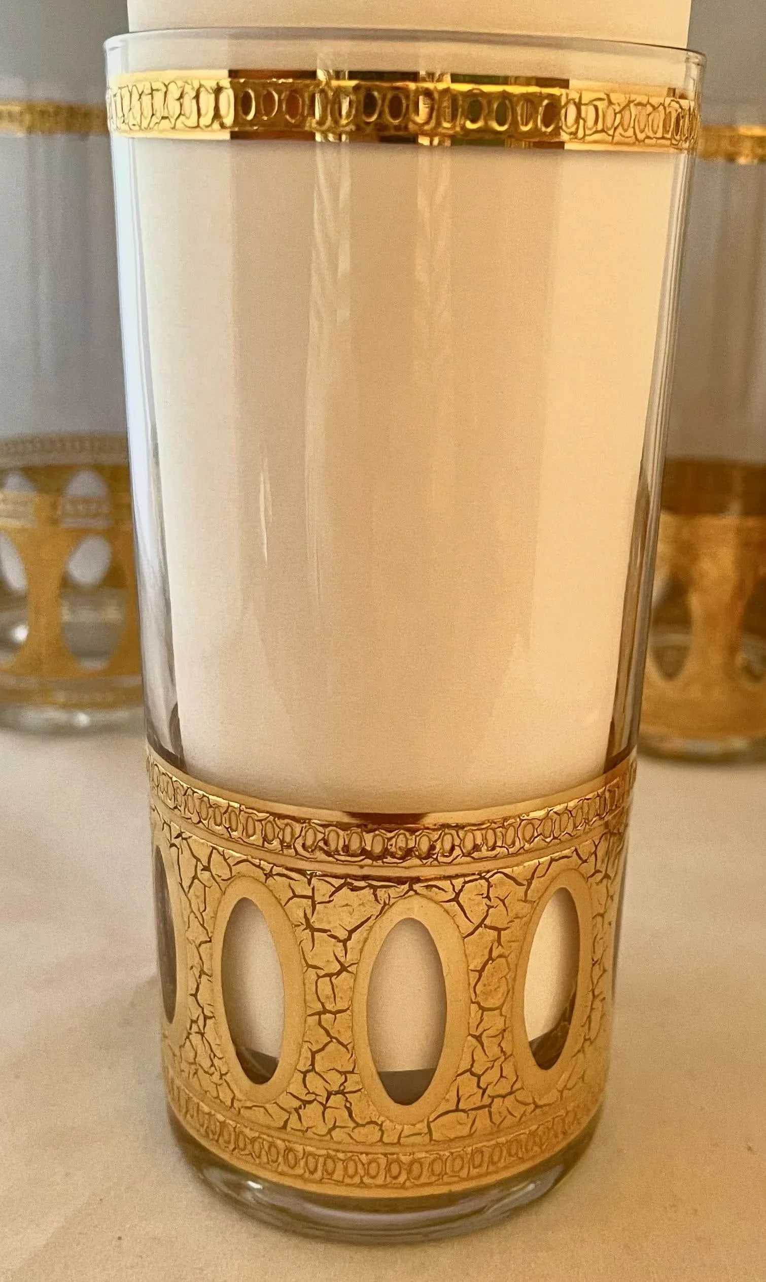 1960s Mid-Century Modern Culver "Antiqua" Highball Glasses - Set of 5 - 4