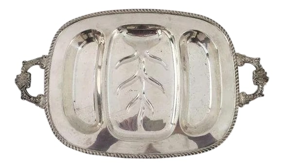 Silver Plate Heavy Meat & Vegetable Tray (1 of 6)