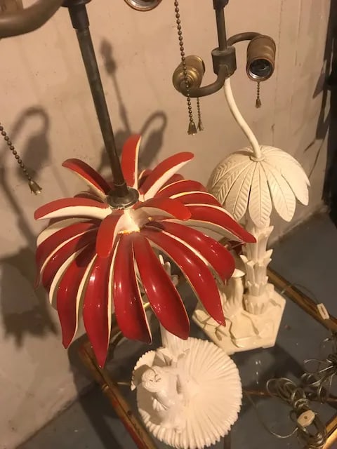 1960s Vintage Hollywood Regency Chinoiserie Style Lacquered Lamps - a Pair - 11