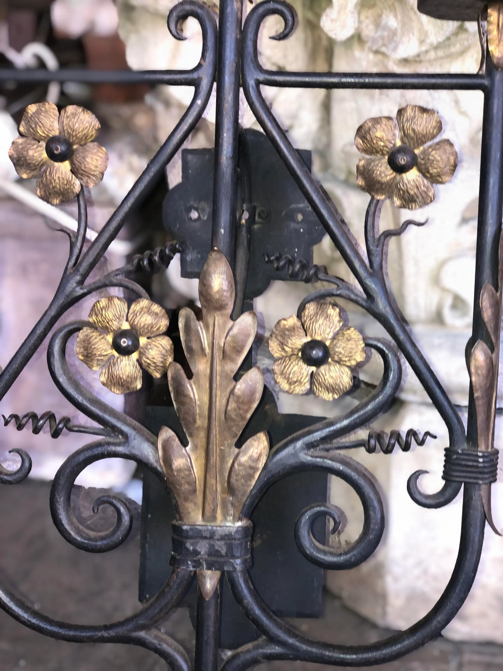 1920s Spanish Revival Mediterranean Sconces - a Pair - 2