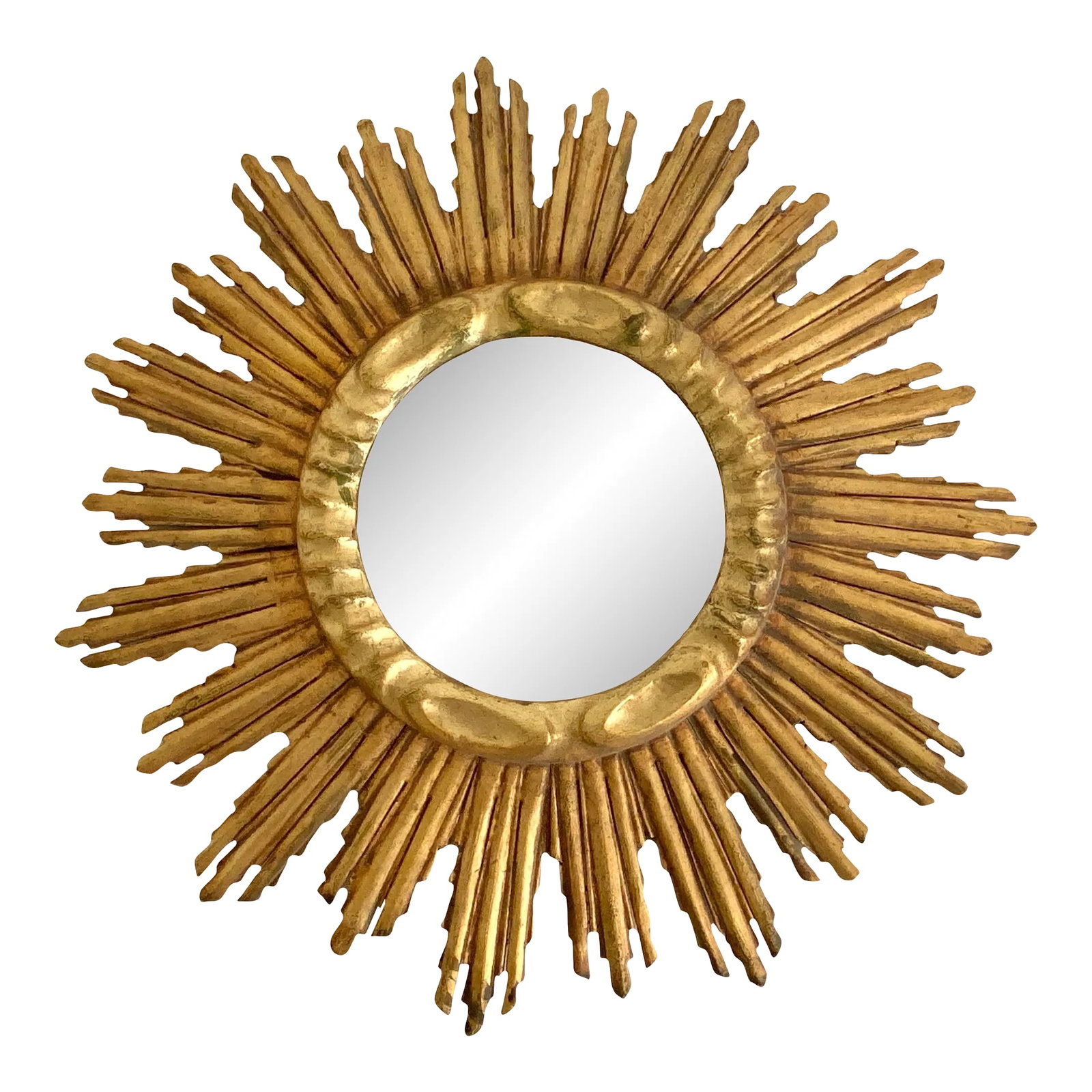 1940s French Gold Sunburst Mirror (1 of 7)