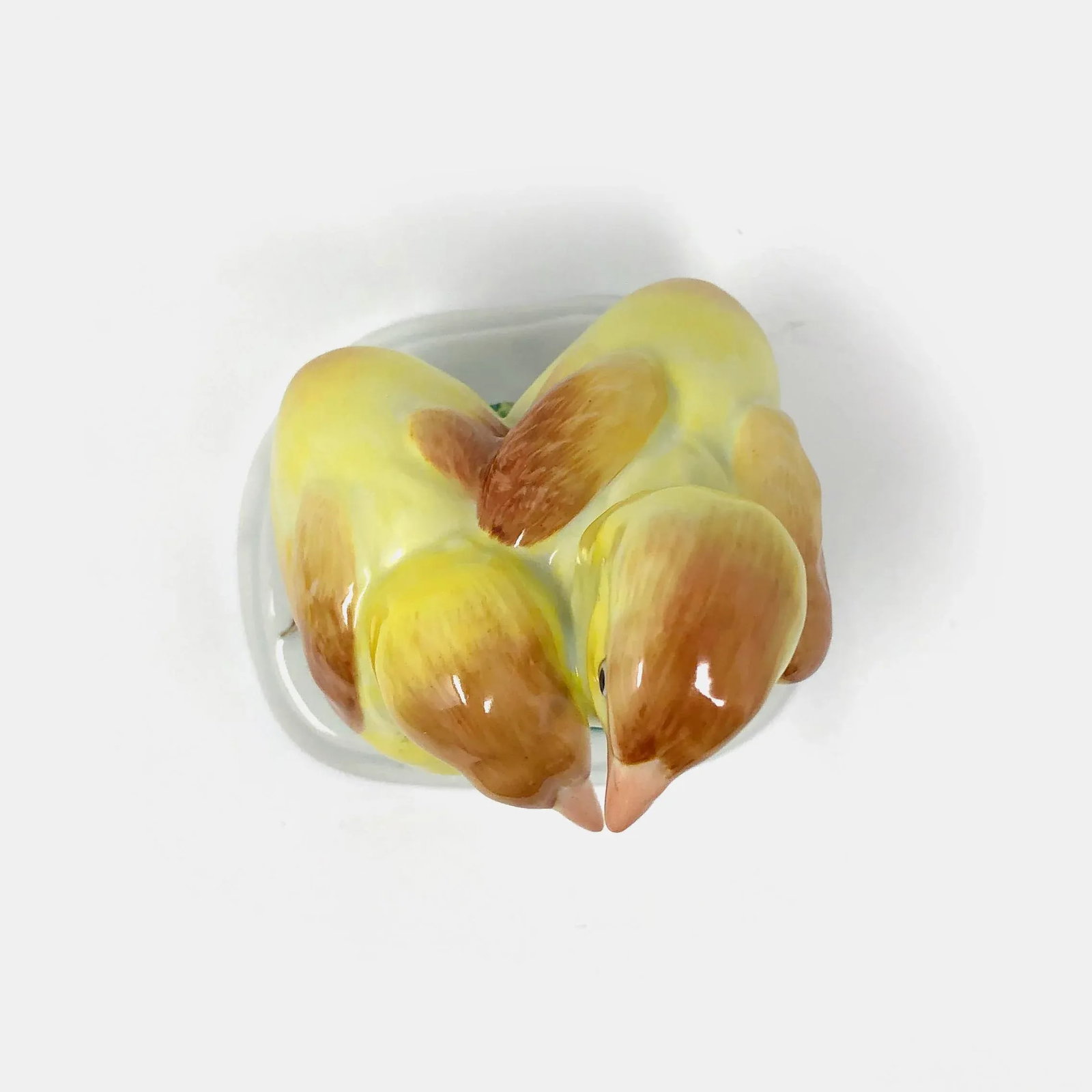 Late 20th Century Herend Pair of Yellow Chicks Handpainted Porcelain Figurine - 5