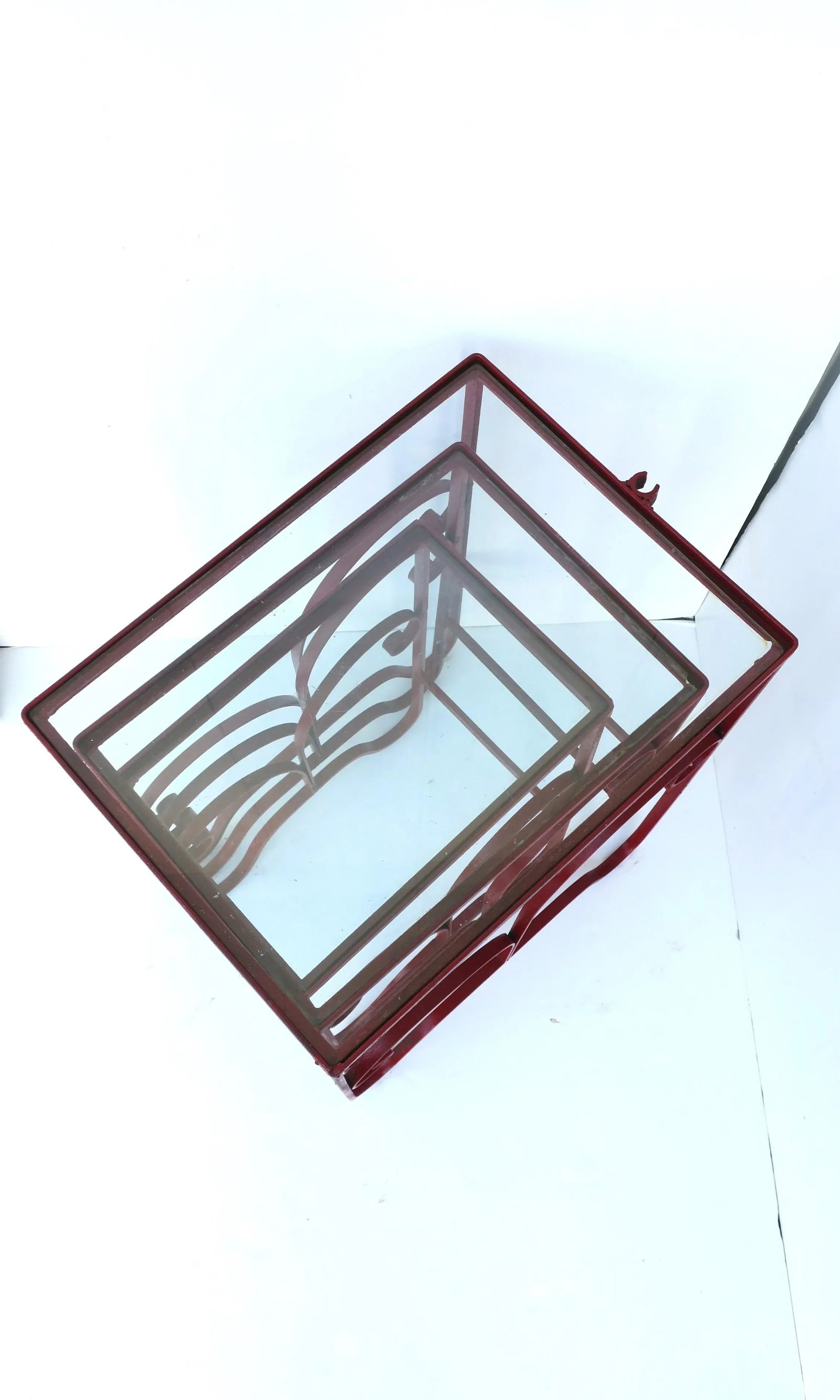 Nesting End Side Drinks Tables Outdoor Garden, Set of 3 - 11