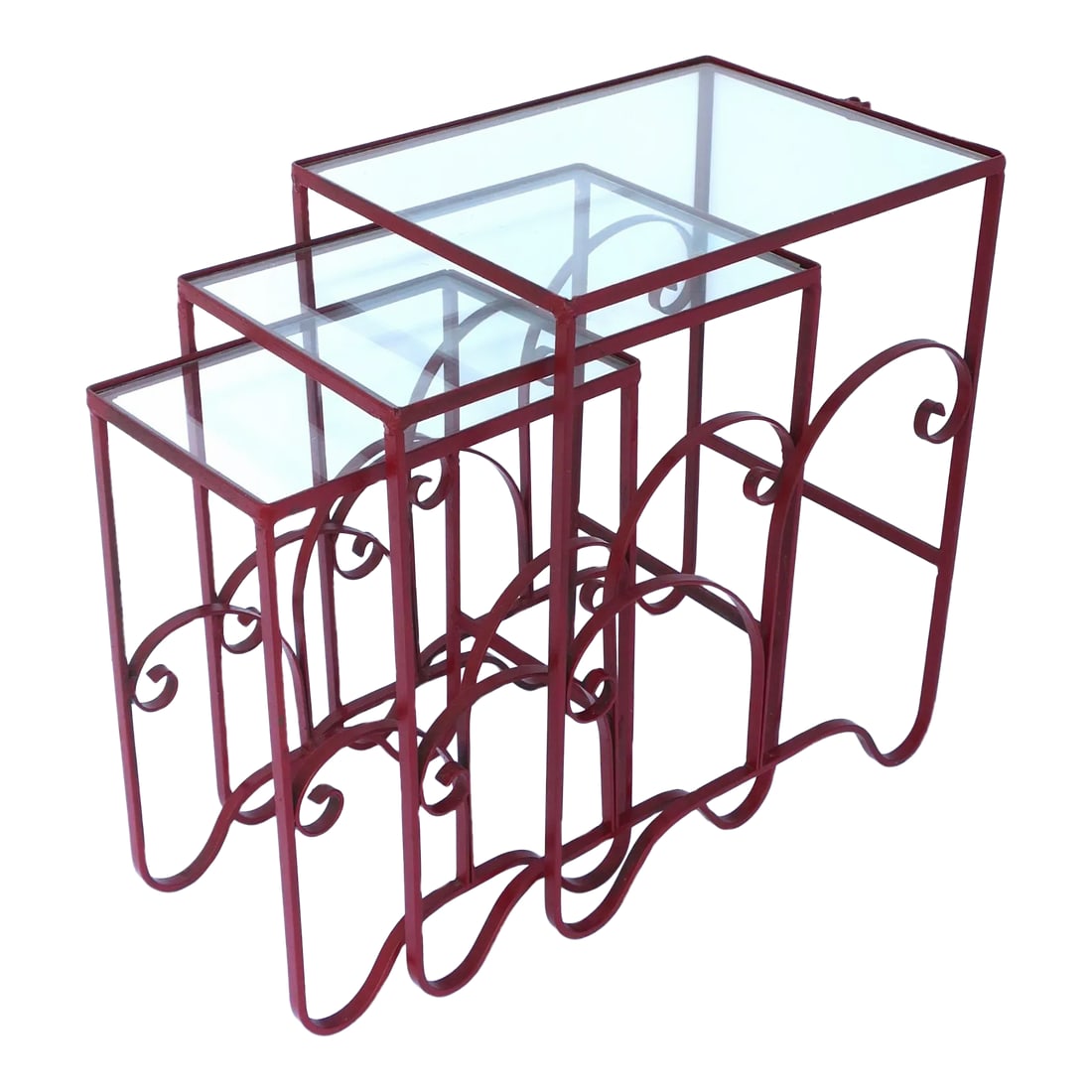 Nesting End Side Drinks Tables Outdoor Garden, Set of 3 (1 of 12)
