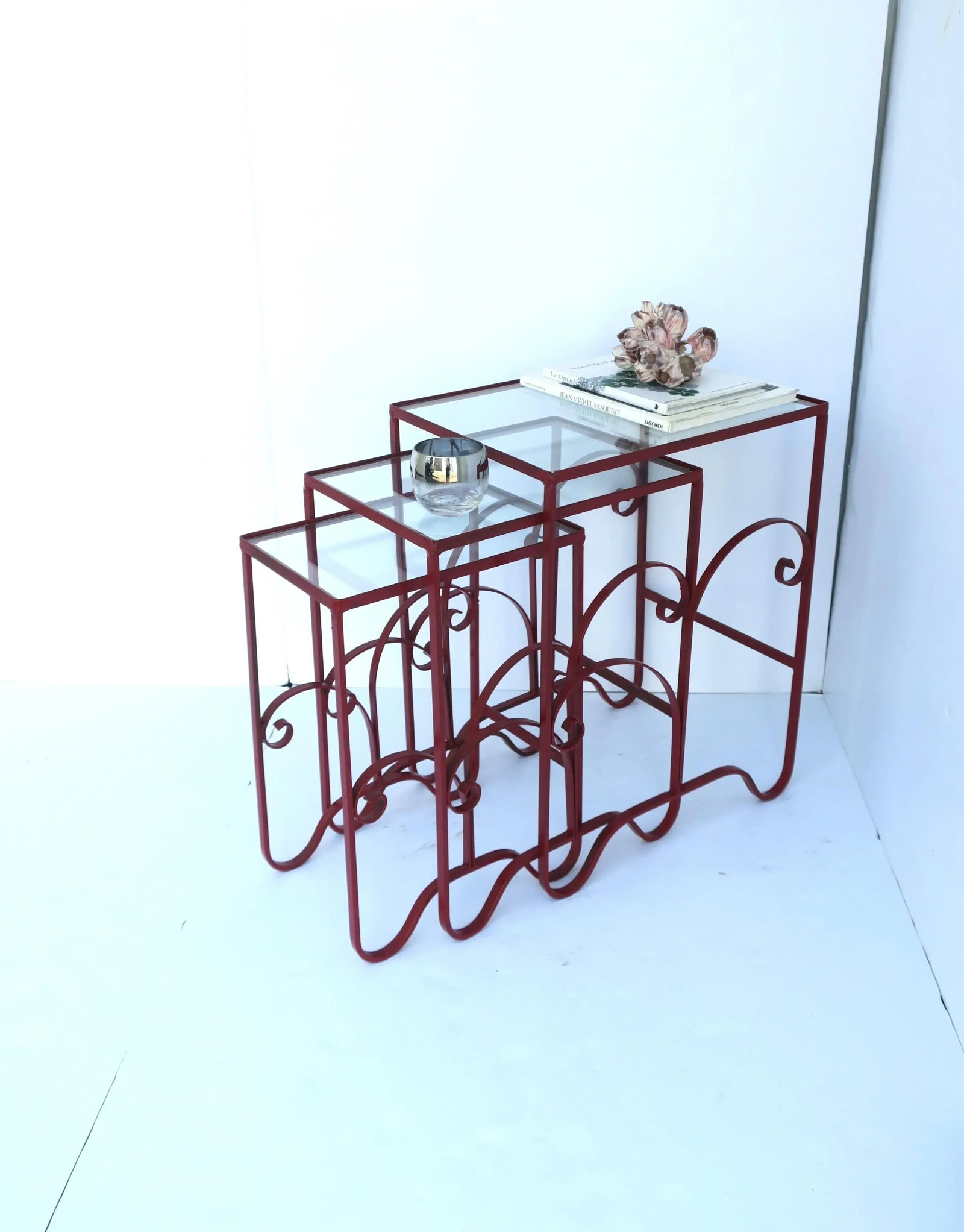 Nesting End Side Drinks Tables Outdoor Garden, Set of 3 - 3
