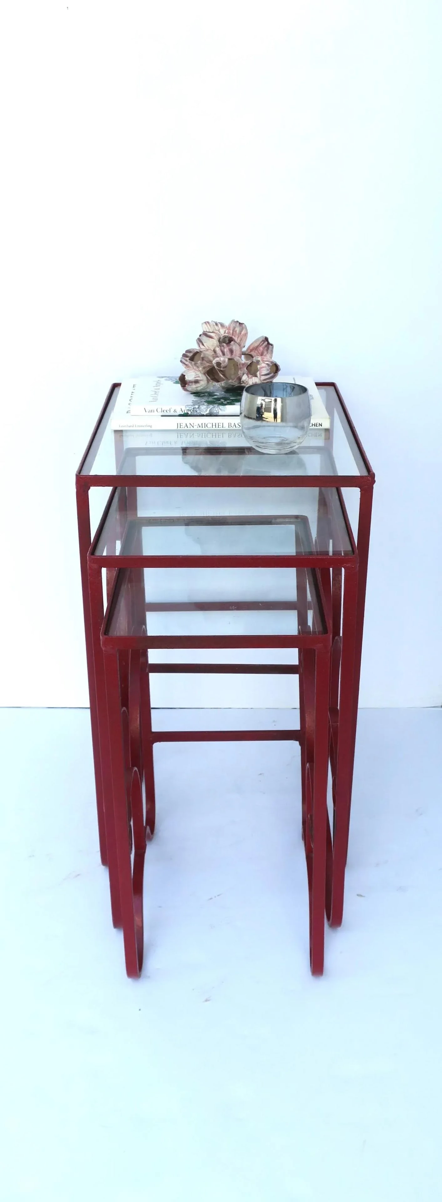 Nesting End Side Drinks Tables Outdoor Garden, Set of 3 - 4