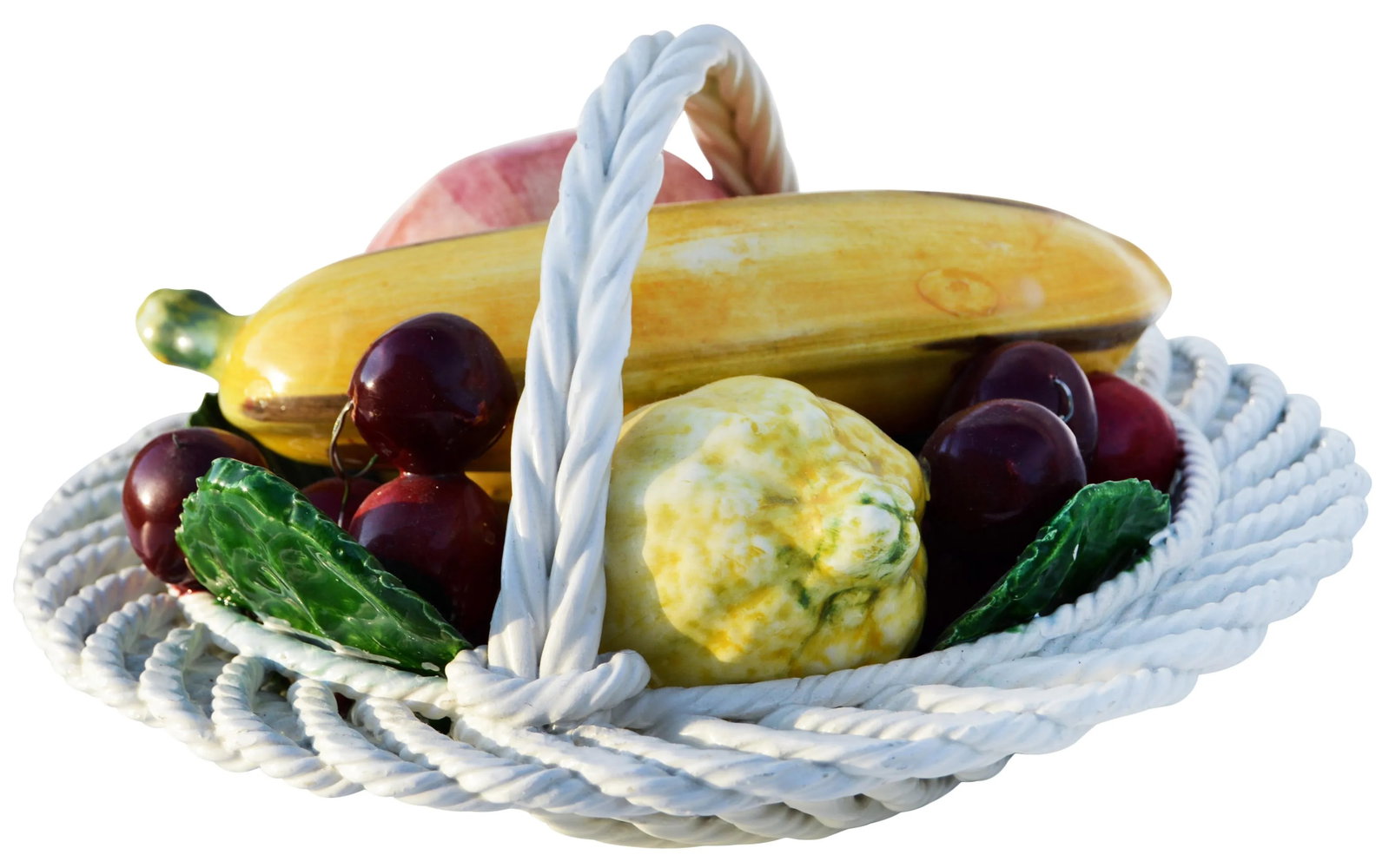 Midcentury Ceramic Fruit Basket - 2