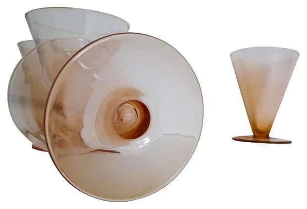 Pink-Copper Parfait Glasses - Set of 4 - 3