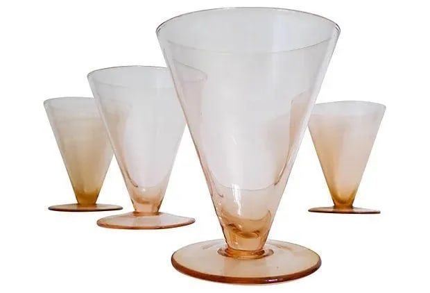Pink-Copper Parfait Glasses - Set of 4 - 4