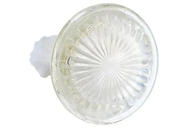 Mid-Century Modern White Glass Vase - 3