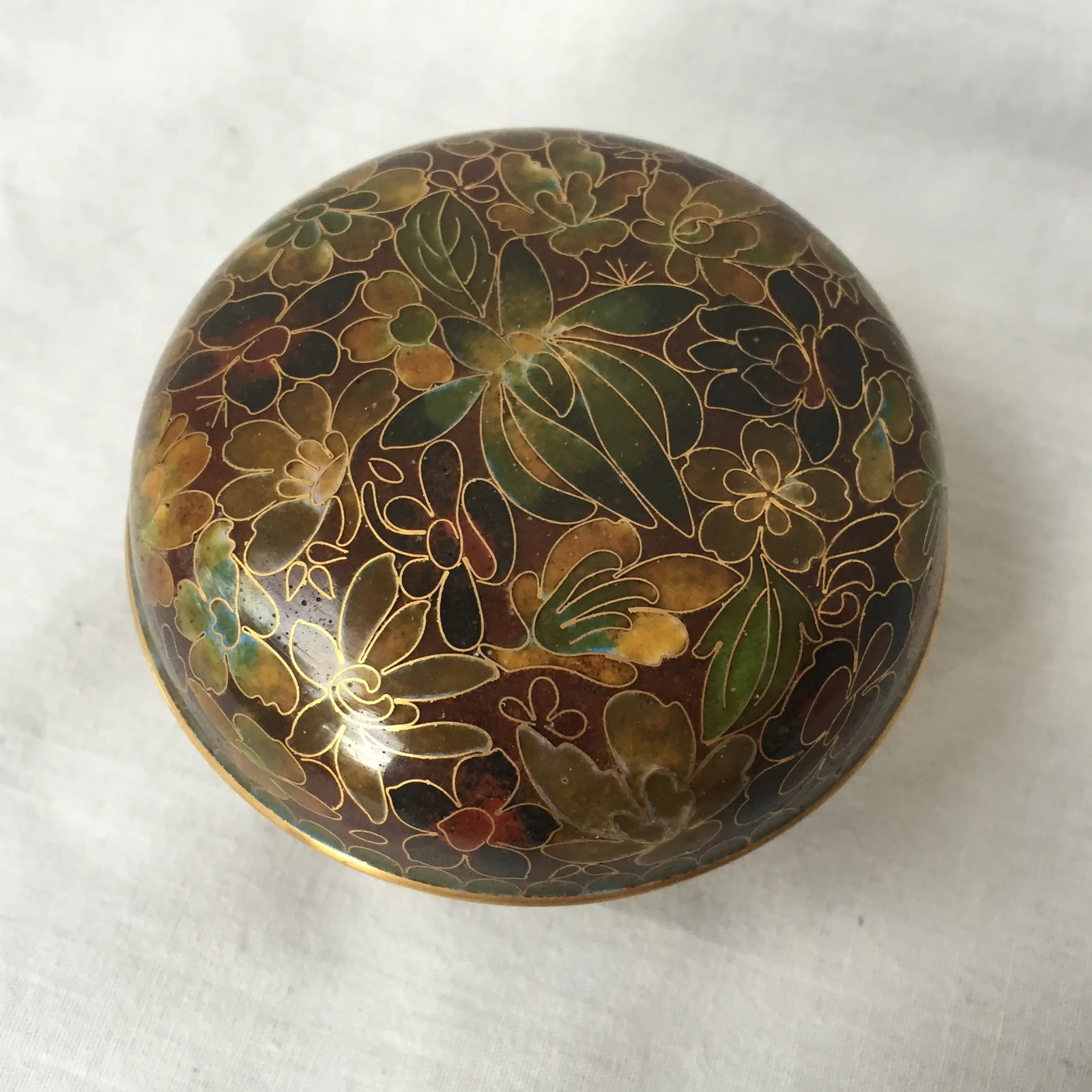 Cloisonne Lidded Dish - 3