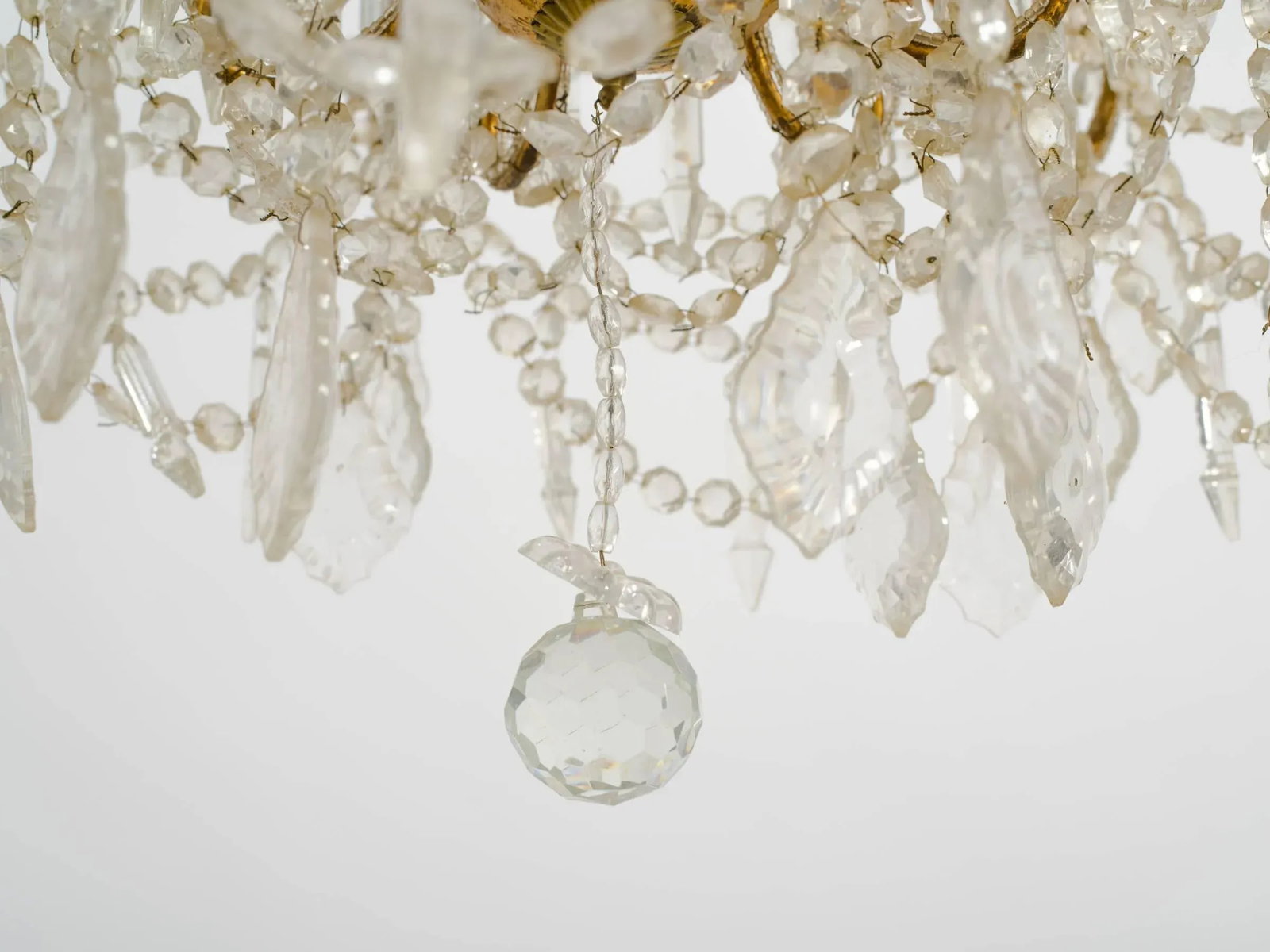 Large Beaded Italian Six-Arm Chandelier - 2