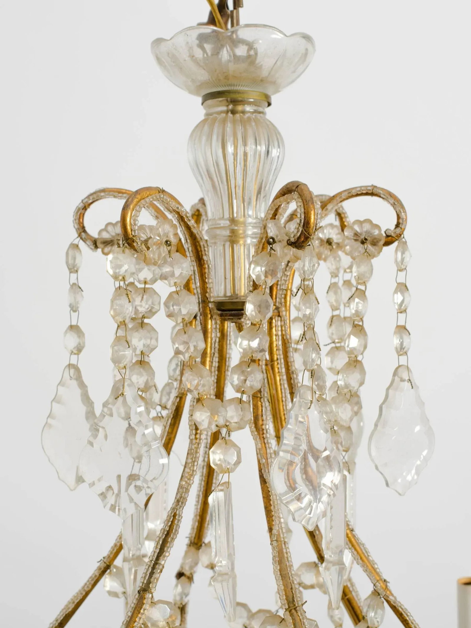 Large Beaded Italian Six-Arm Chandelier - 5