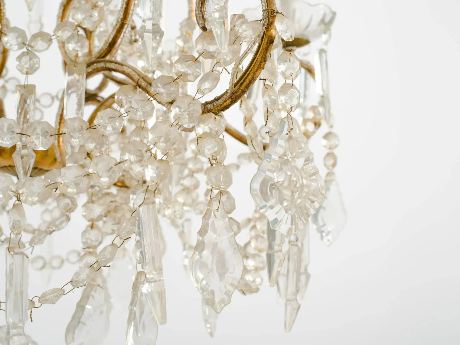 Large Beaded Italian Six-Arm Chandelier - 7