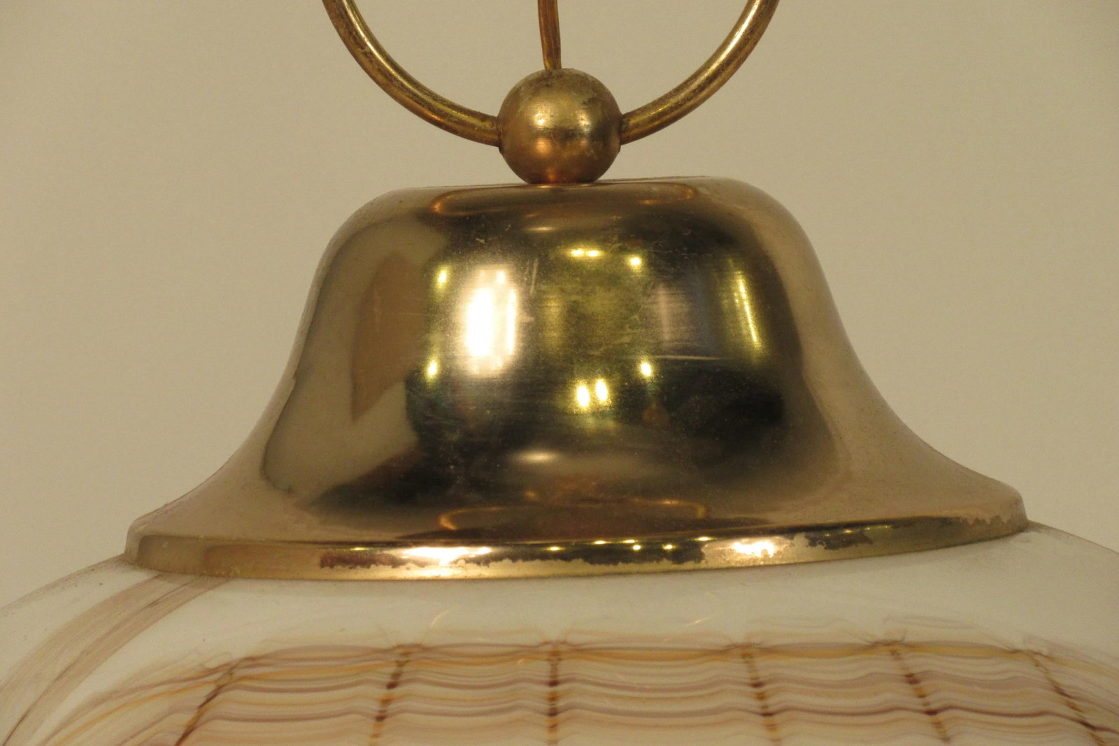 1970s Italian Murano Glass Ball Fixture - 3