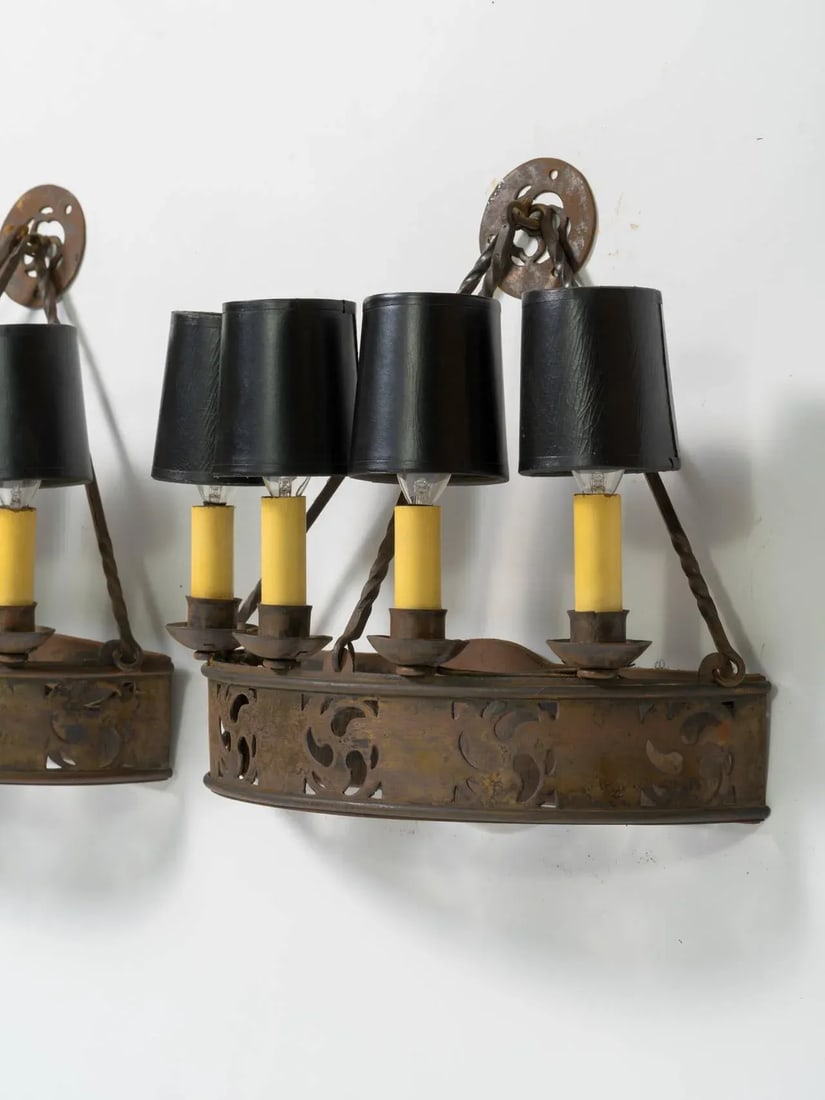 Gothic Sconces - a Pair - 2
