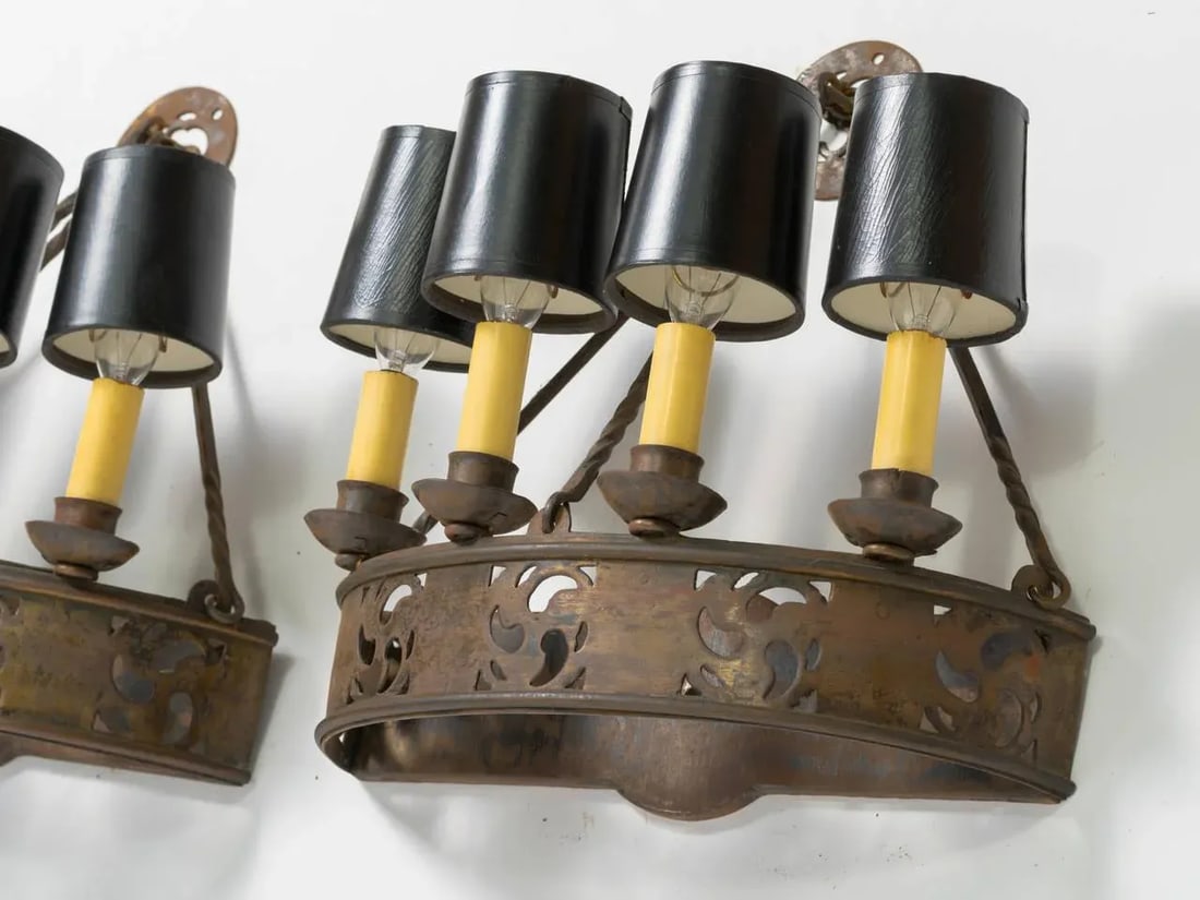 Gothic Sconces - a Pair - 6