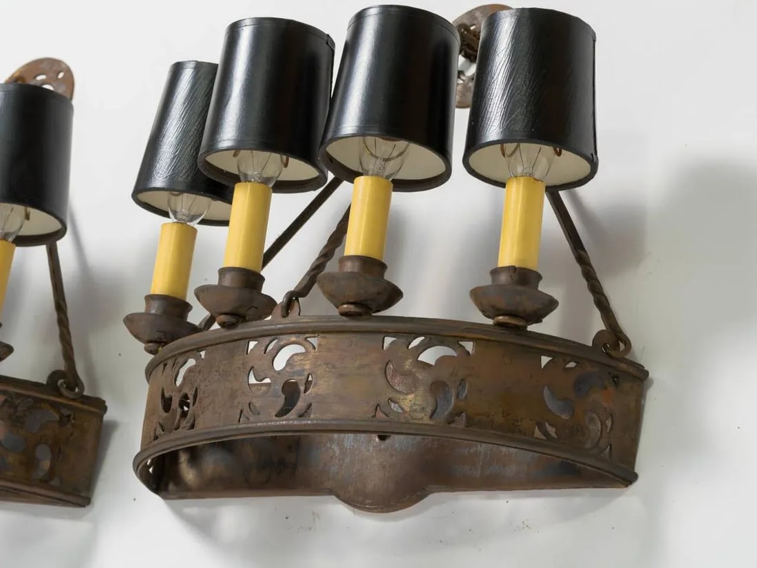 Gothic Sconces - a Pair - 7