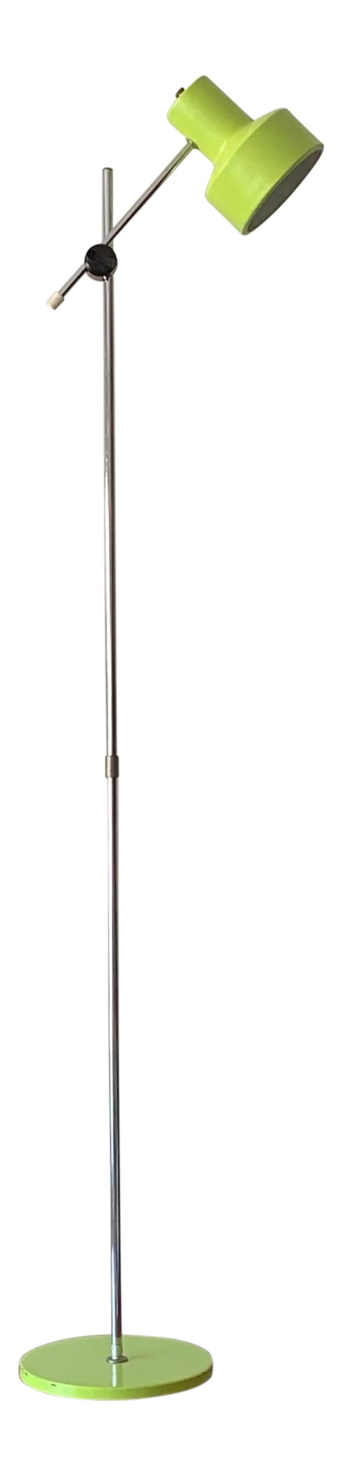 A Benny Frandsen Danish Floor Lamp Ca' 1970: A classic 1970's mint green floor lamp designed by Benny Frandsen for Frandsen Belyshing and made in Denmark ca' 1970. Frandsen Belysning (Frandsen Lighting) was founded by Benny Frandsen in 1968, as