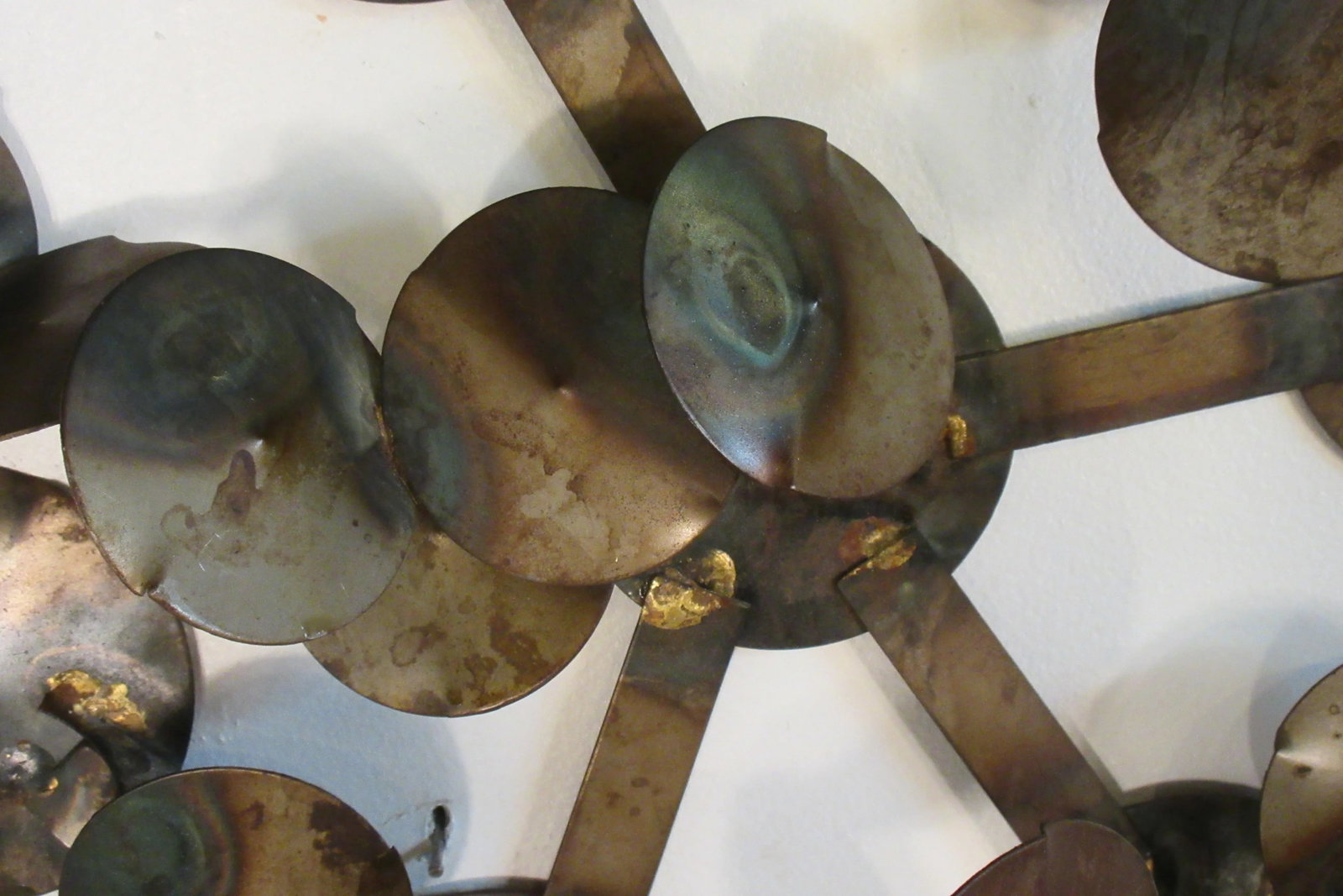 1970s Metal Circular Wall Sculpture - 3