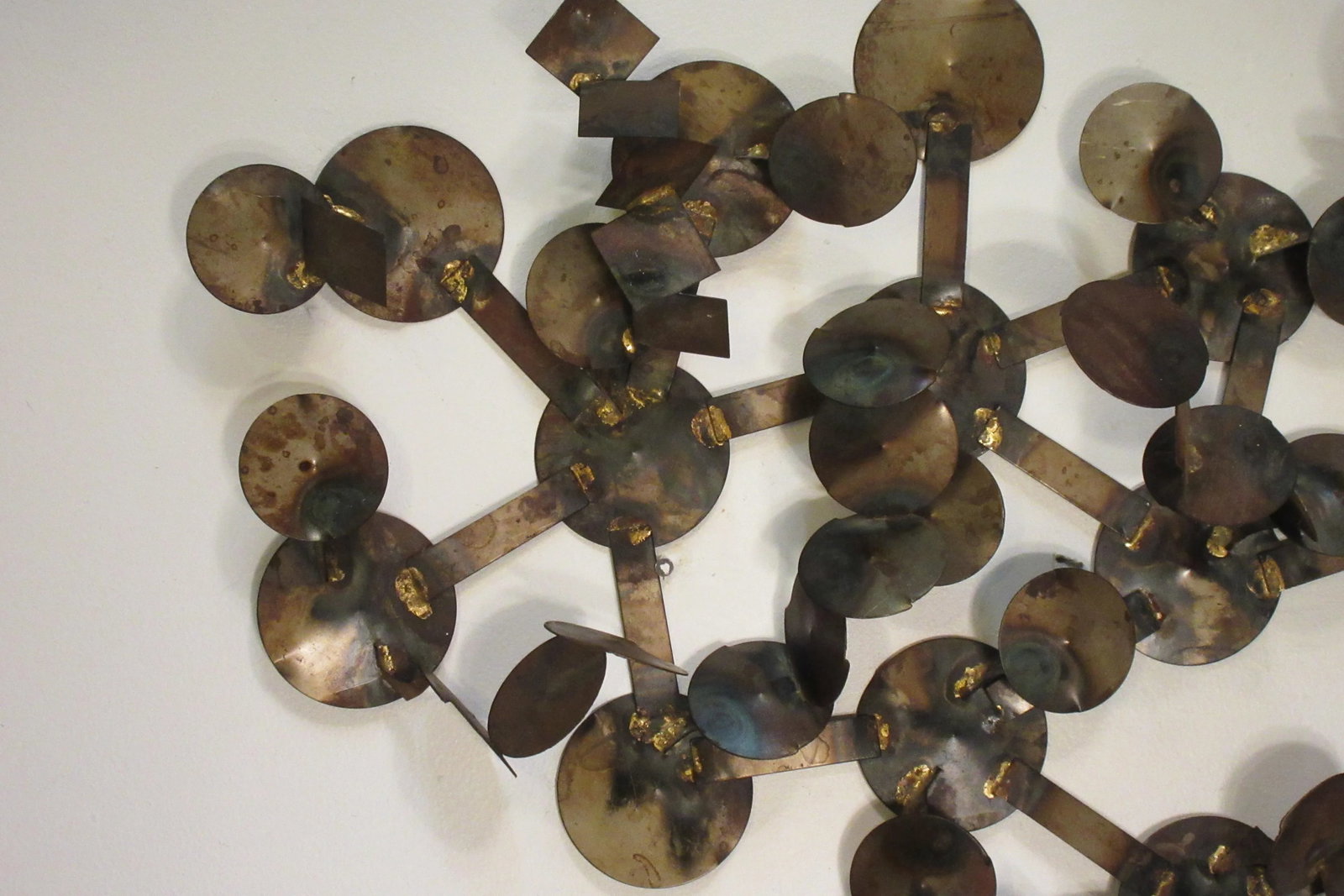 1970s Metal Circular Wall Sculpture - 7
