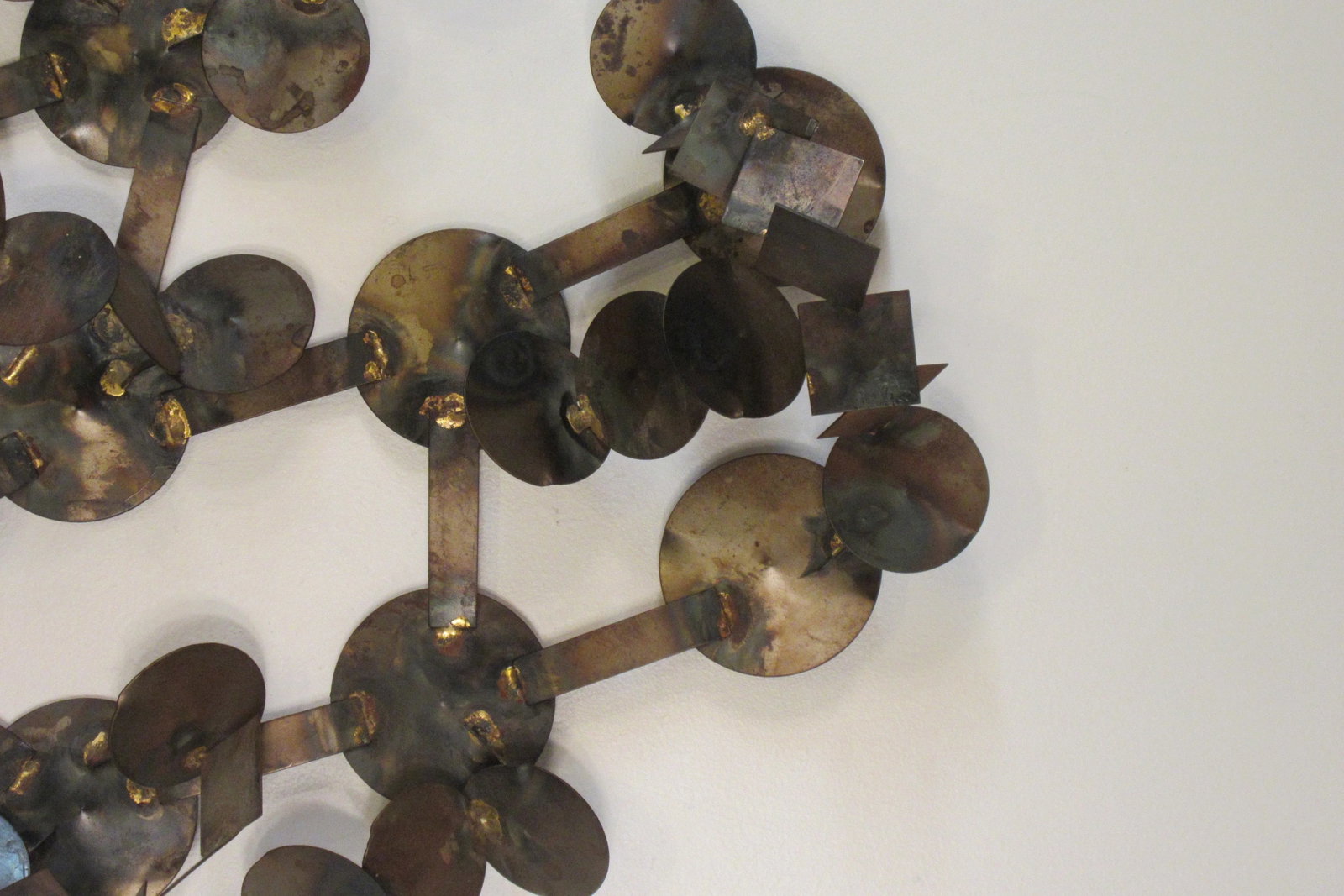 1970s Metal Circular Wall Sculpture - 8