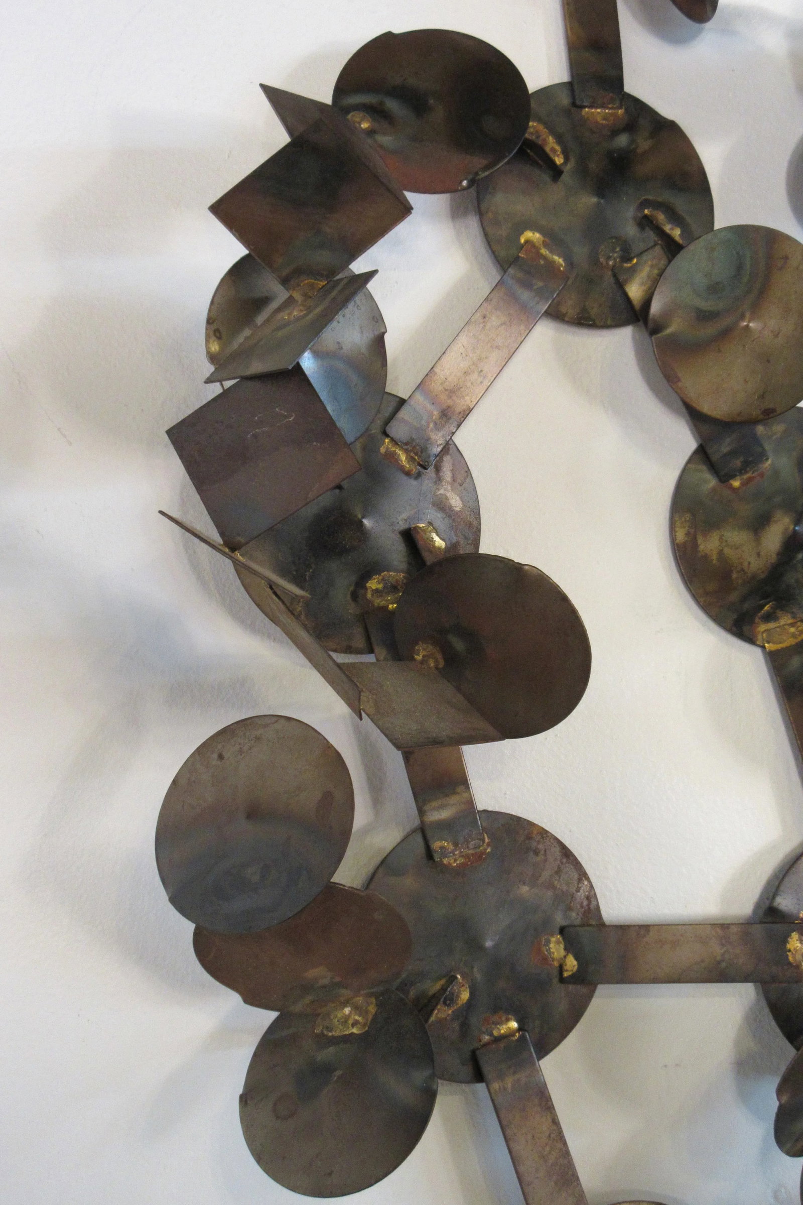 1970s Metal Circular Wall Sculpture - 9