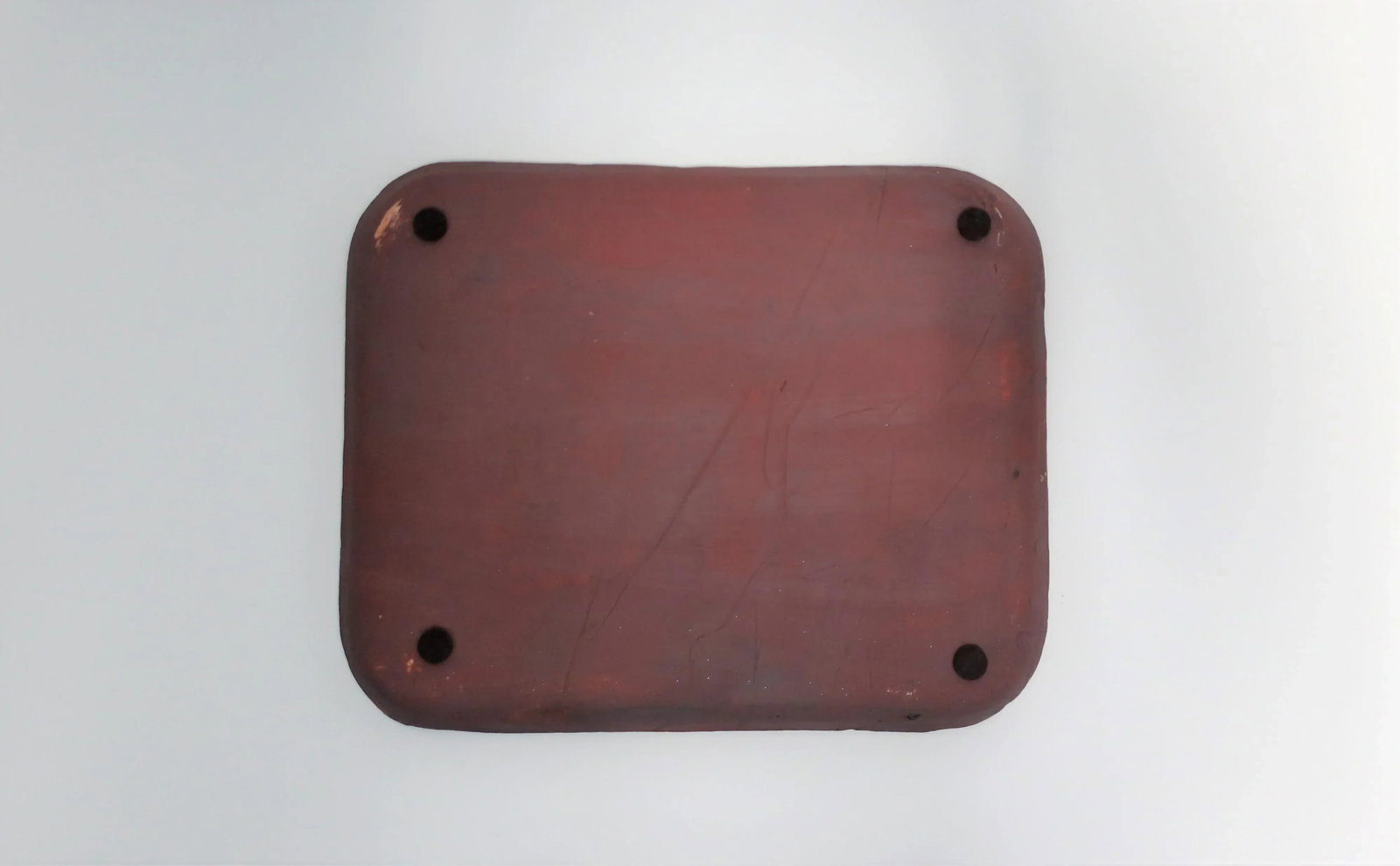Abstract and Figural Pottery Artwork Tray - 9
