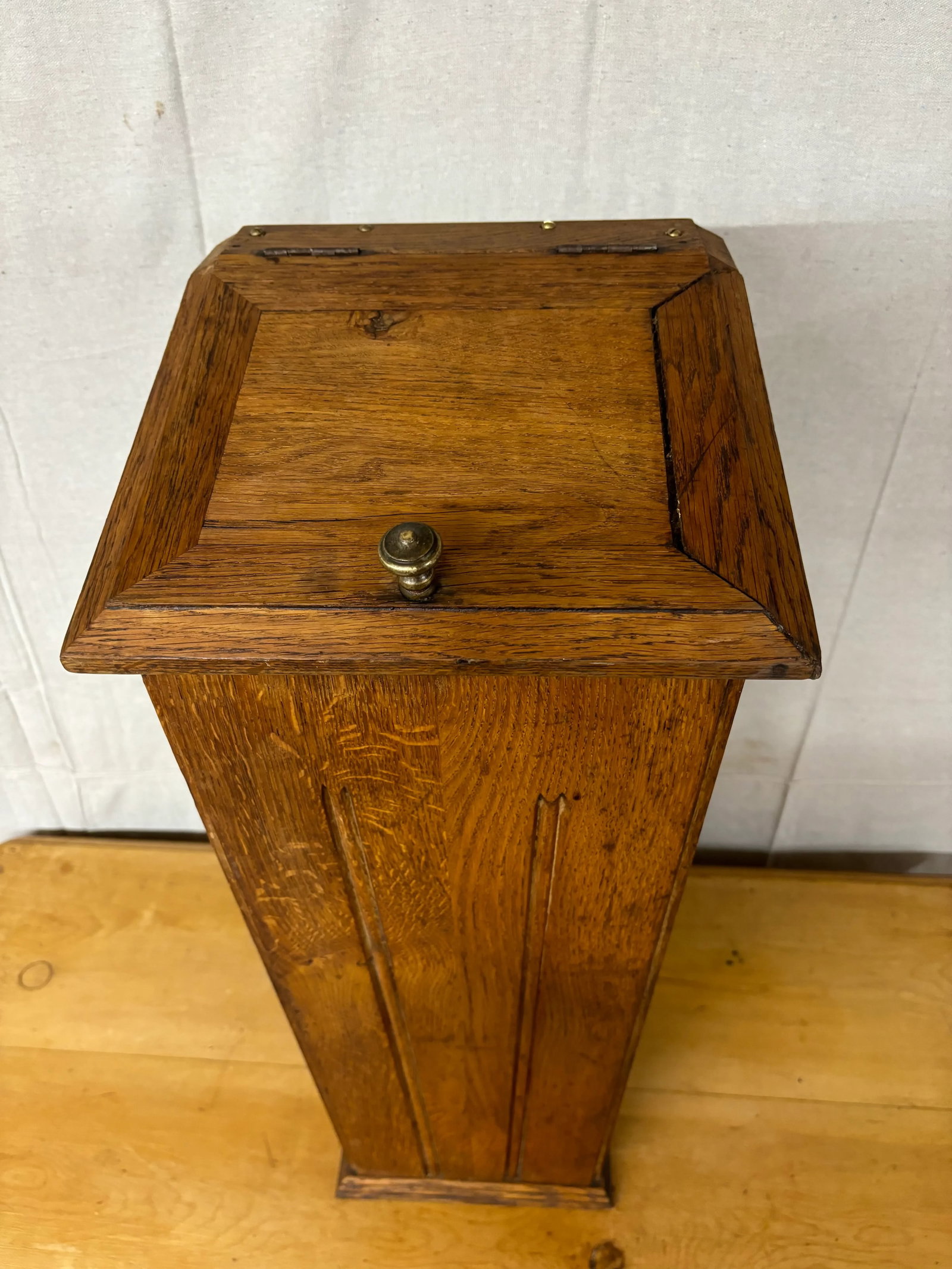 Antique Oak Baguette Box - 2