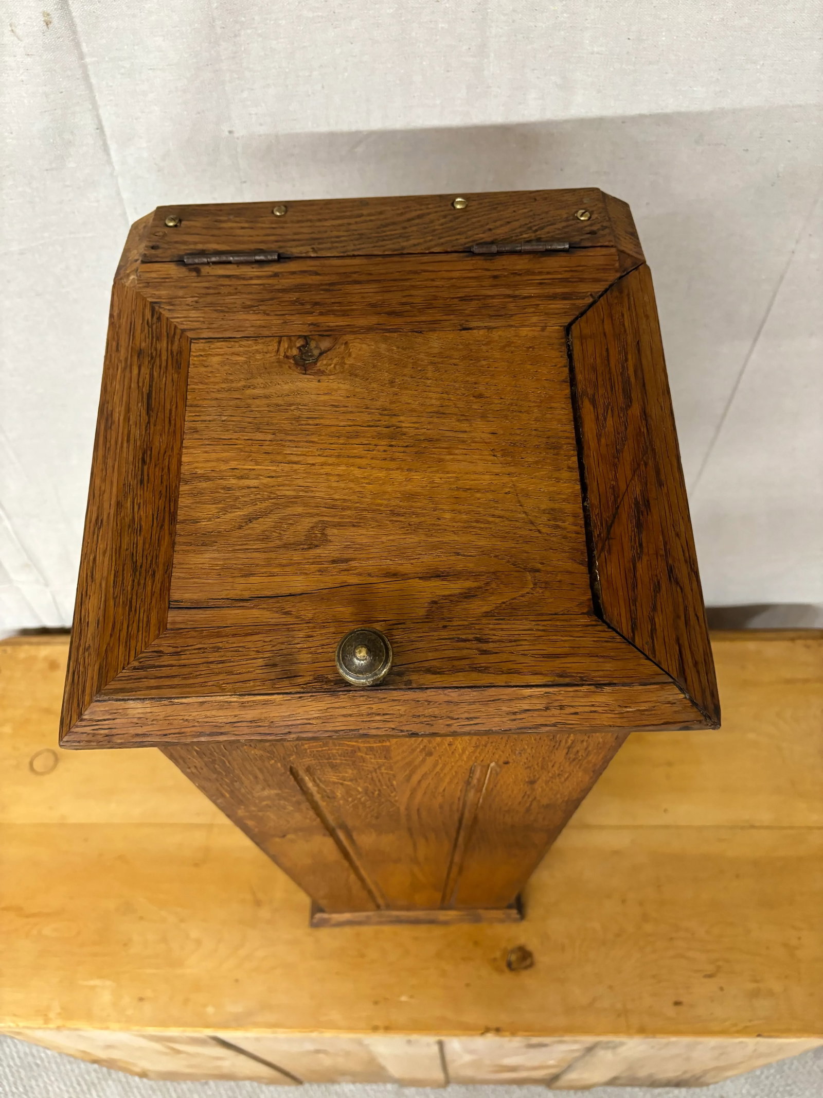 Antique Oak Baguette Box - 3