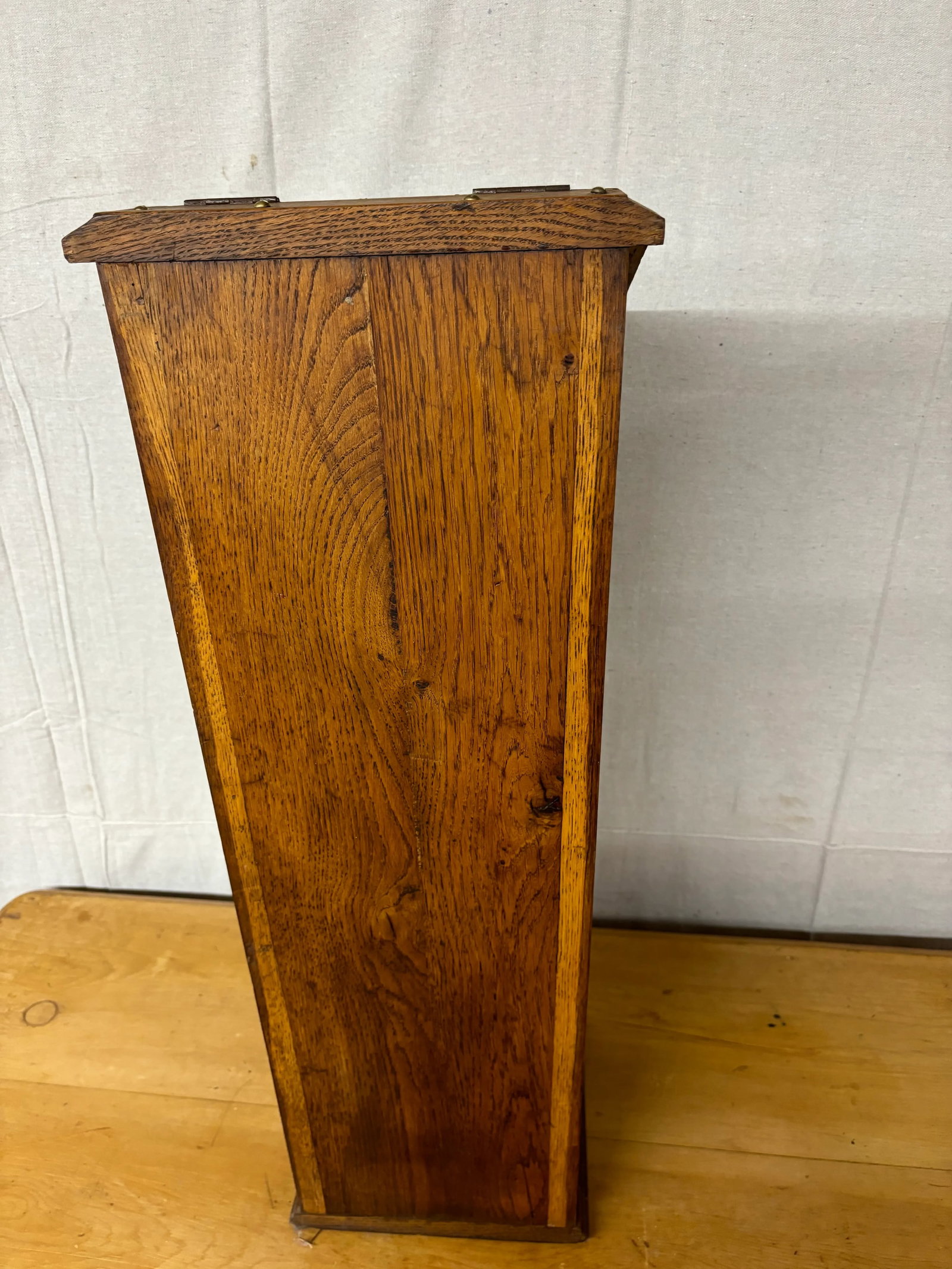 Antique Oak Baguette Box - 5