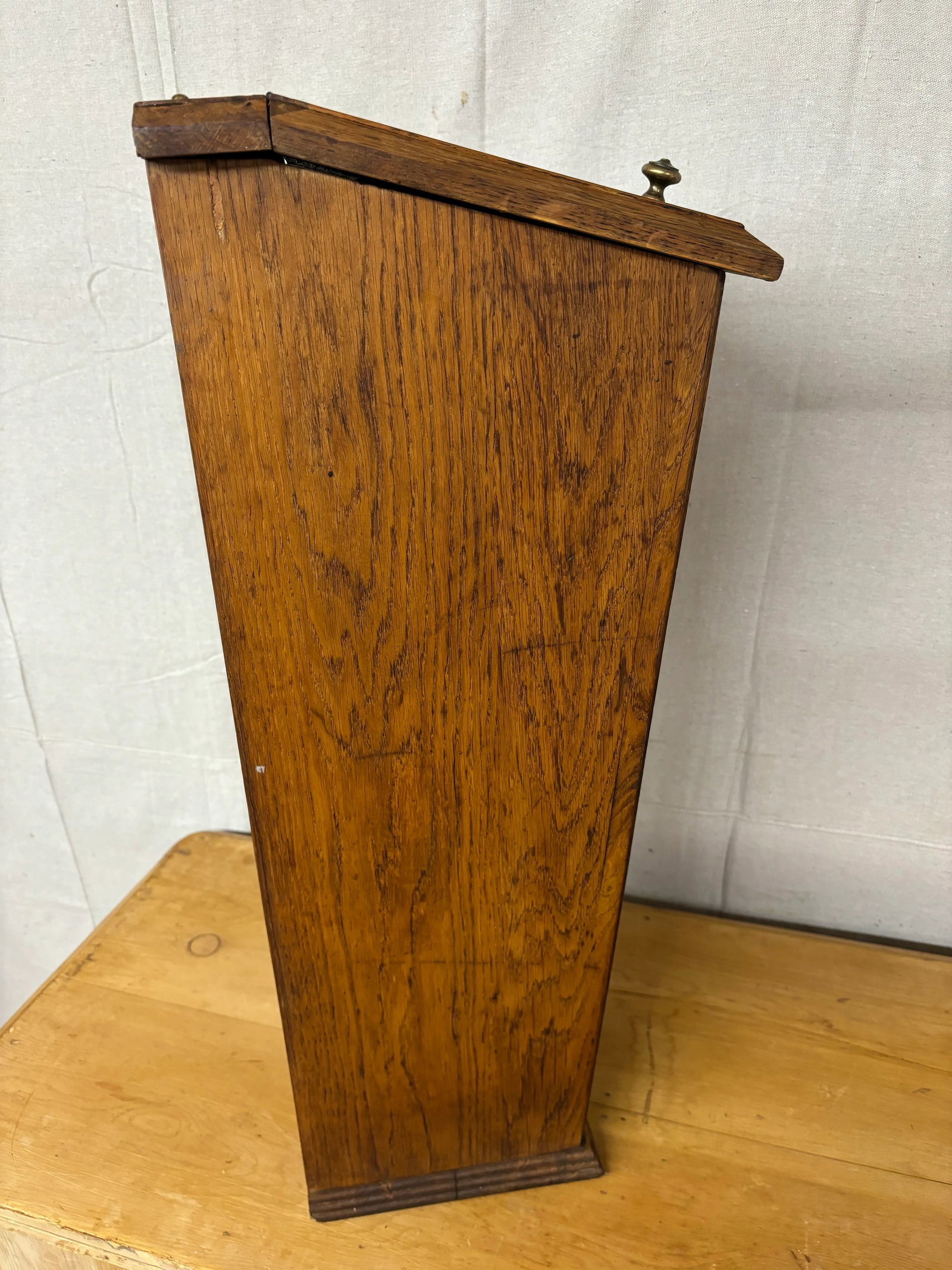 Antique Oak Baguette Box - 6