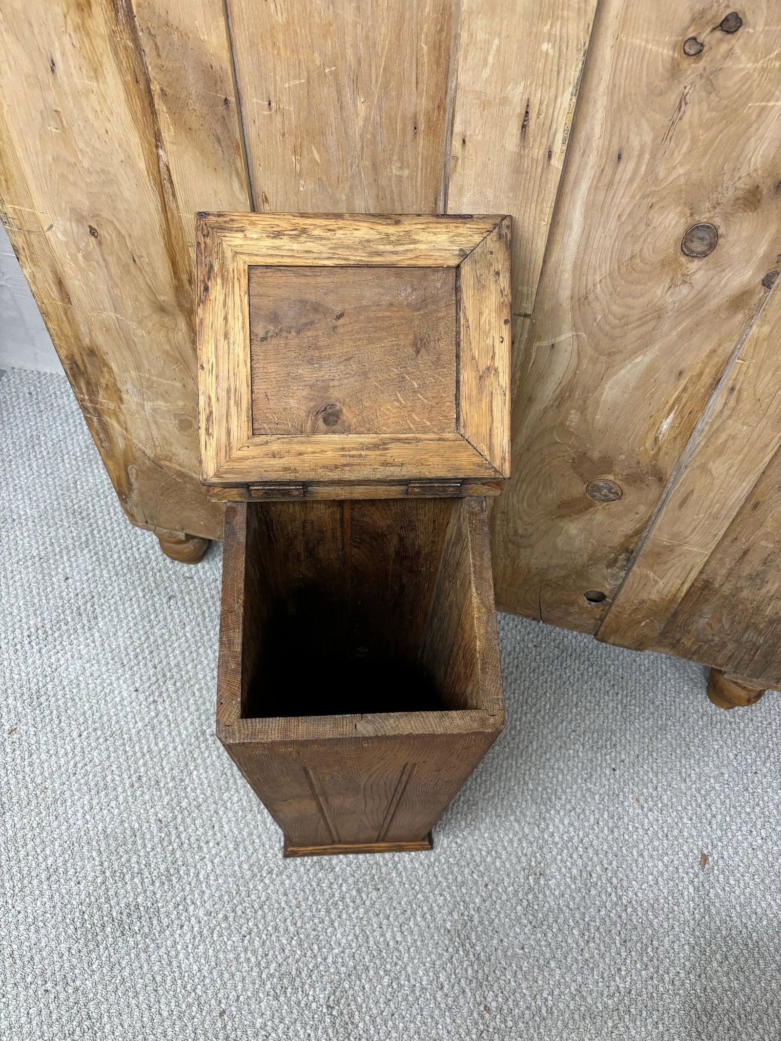 Antique Oak Baguette Box - 7