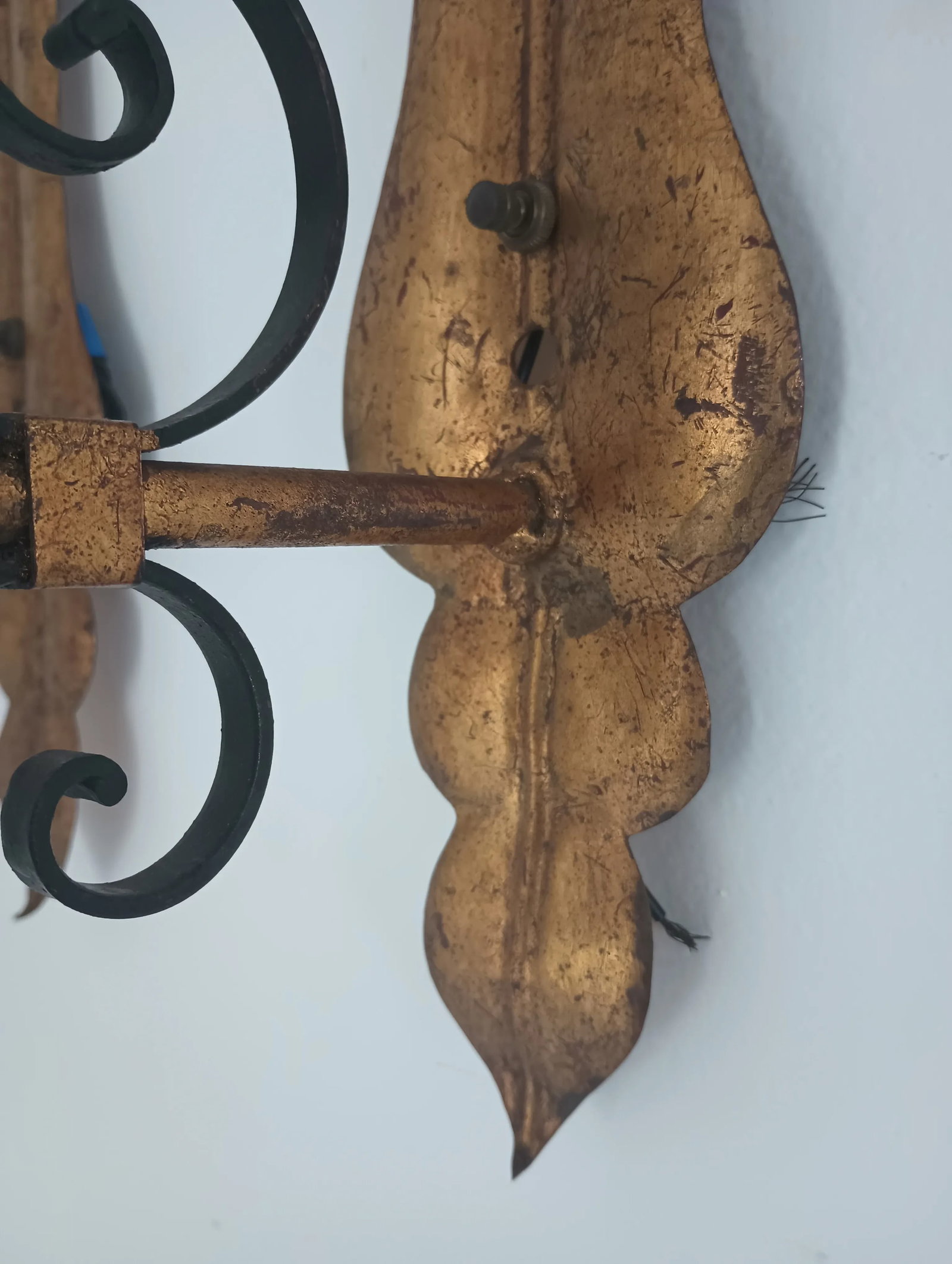 Vintage Spanish Revival Wall Lights Sconces - a Pair - 12