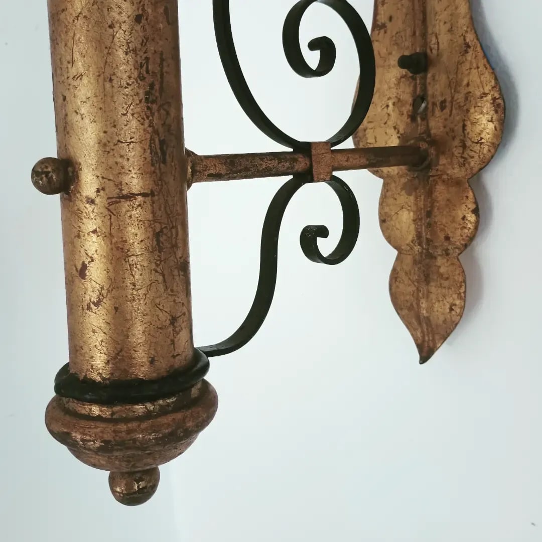 Vintage Spanish Revival Wall Lights Sconces - a Pair - 6