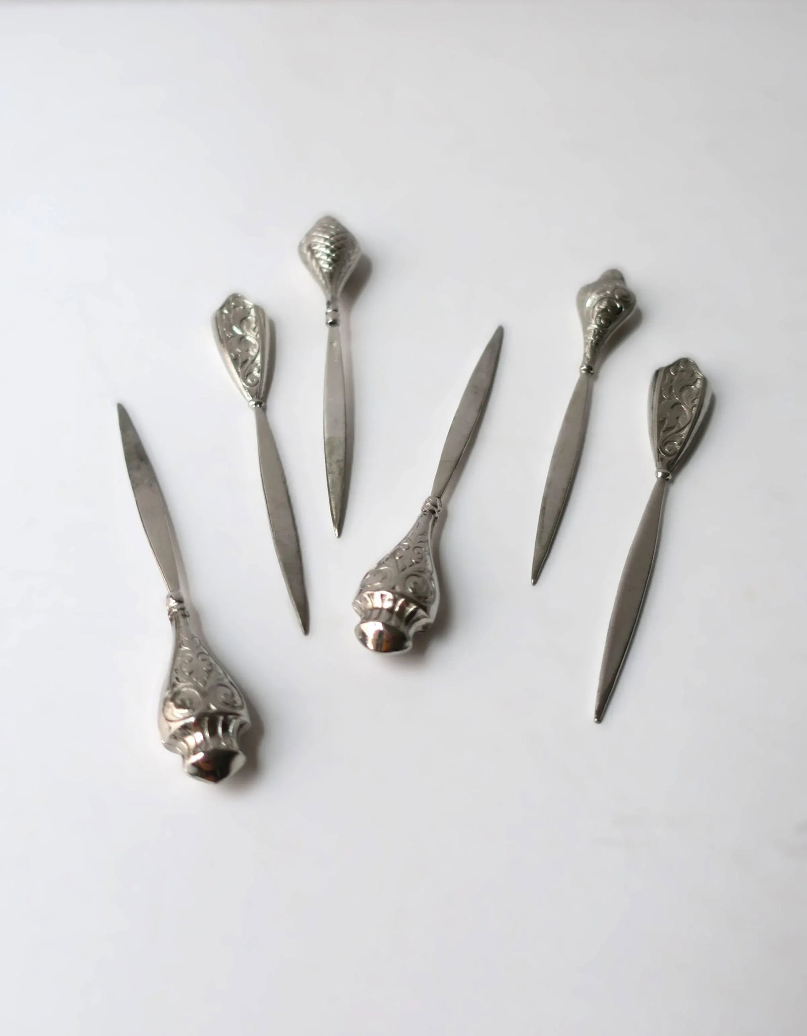 Sterling Silver Cocktail or Appetizer Picks, Set of 6 - 5