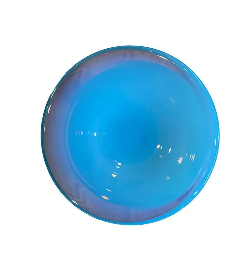 19th Century Portieux Vallerysthal Aqua Blue Opaline Vase - 2