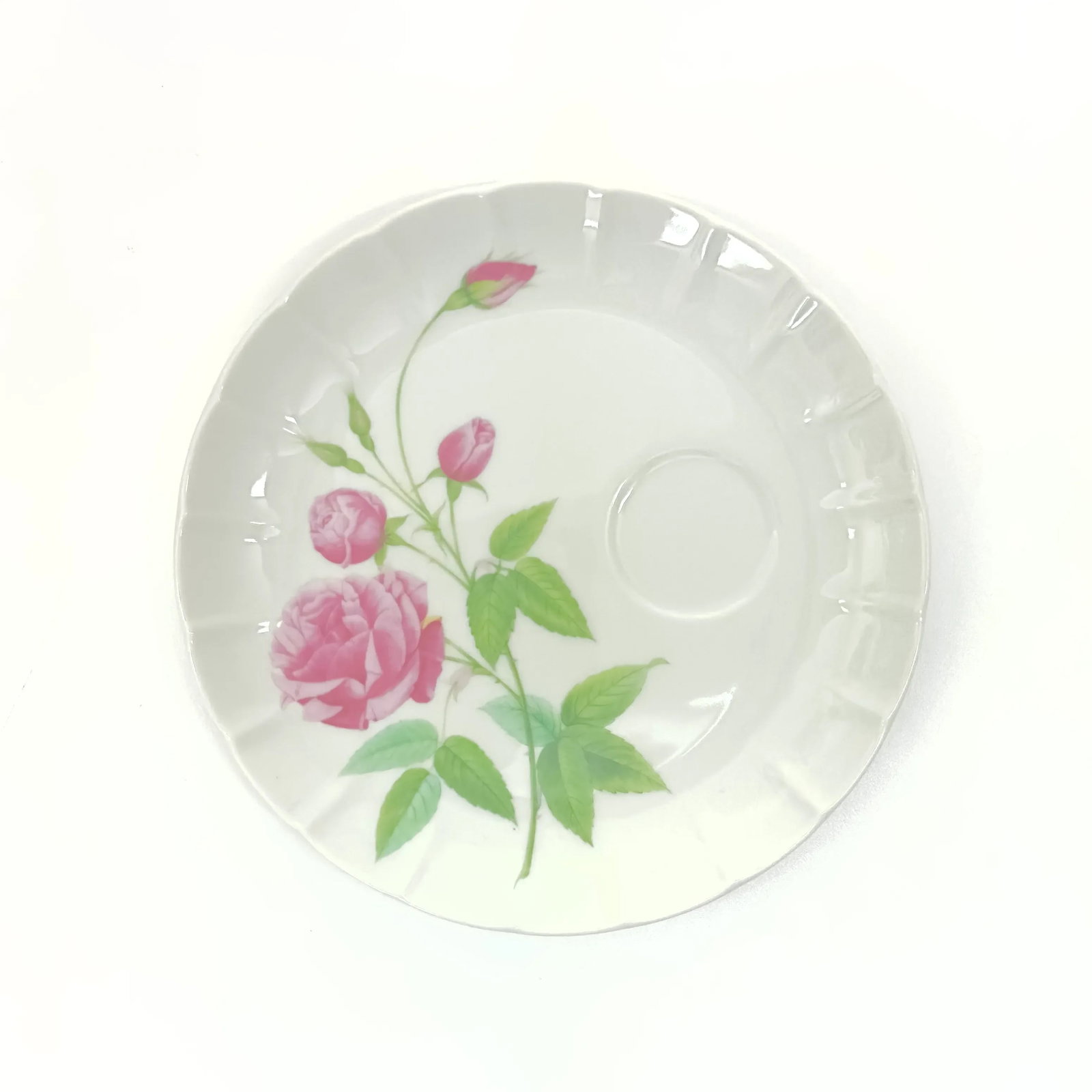 Vintage Soft Pink Floral Motif Wall Plate Curation - Group of 9 - 11