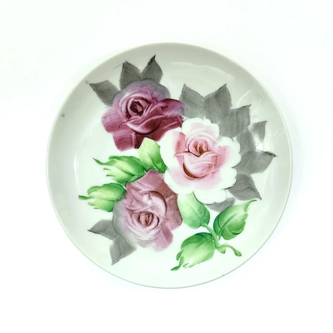Vintage Soft Pink Floral Motif Wall Plate Curation - Group of 9 - 2