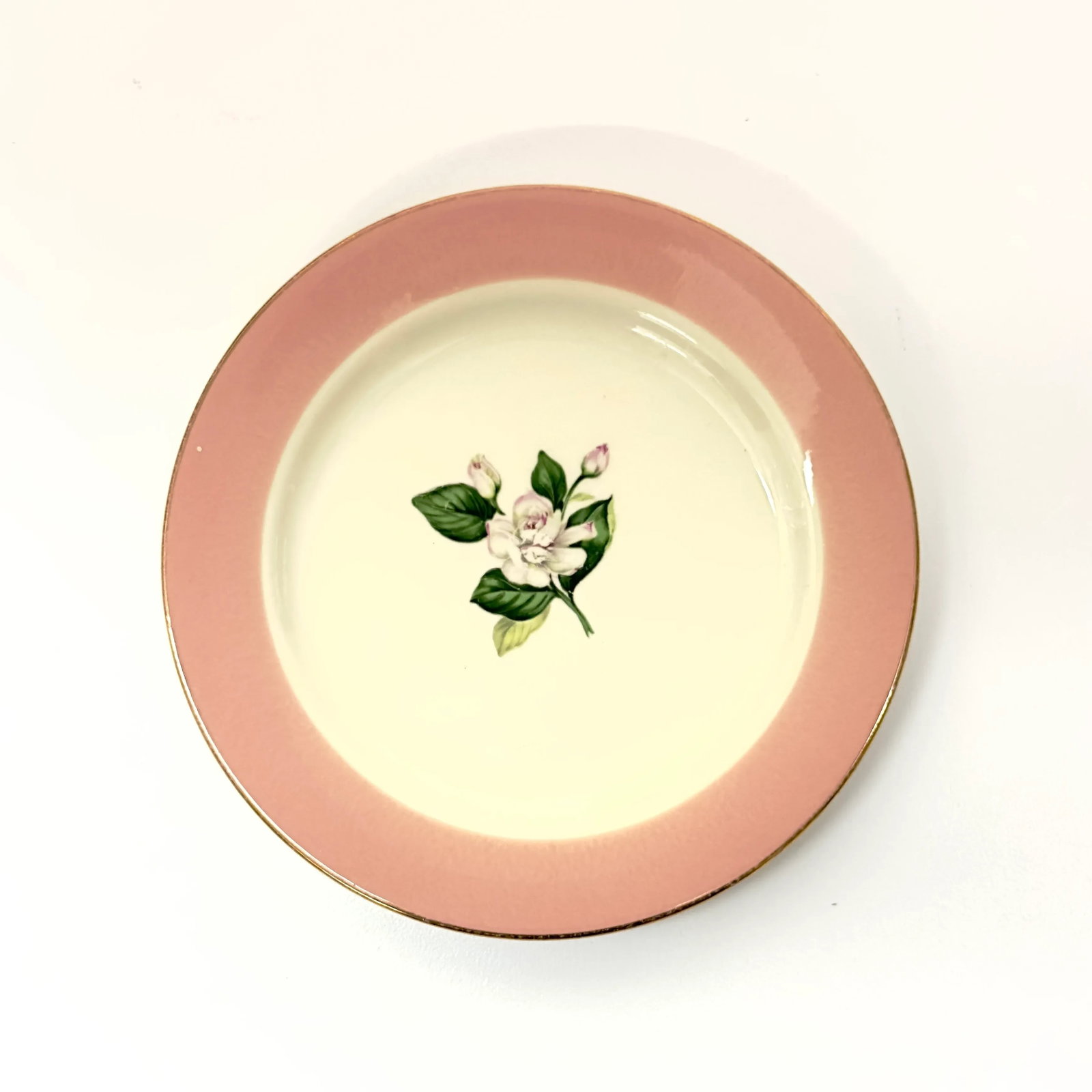 Vintage Soft Pink Floral Motif Wall Plate Curation - Group of 9 - 3
