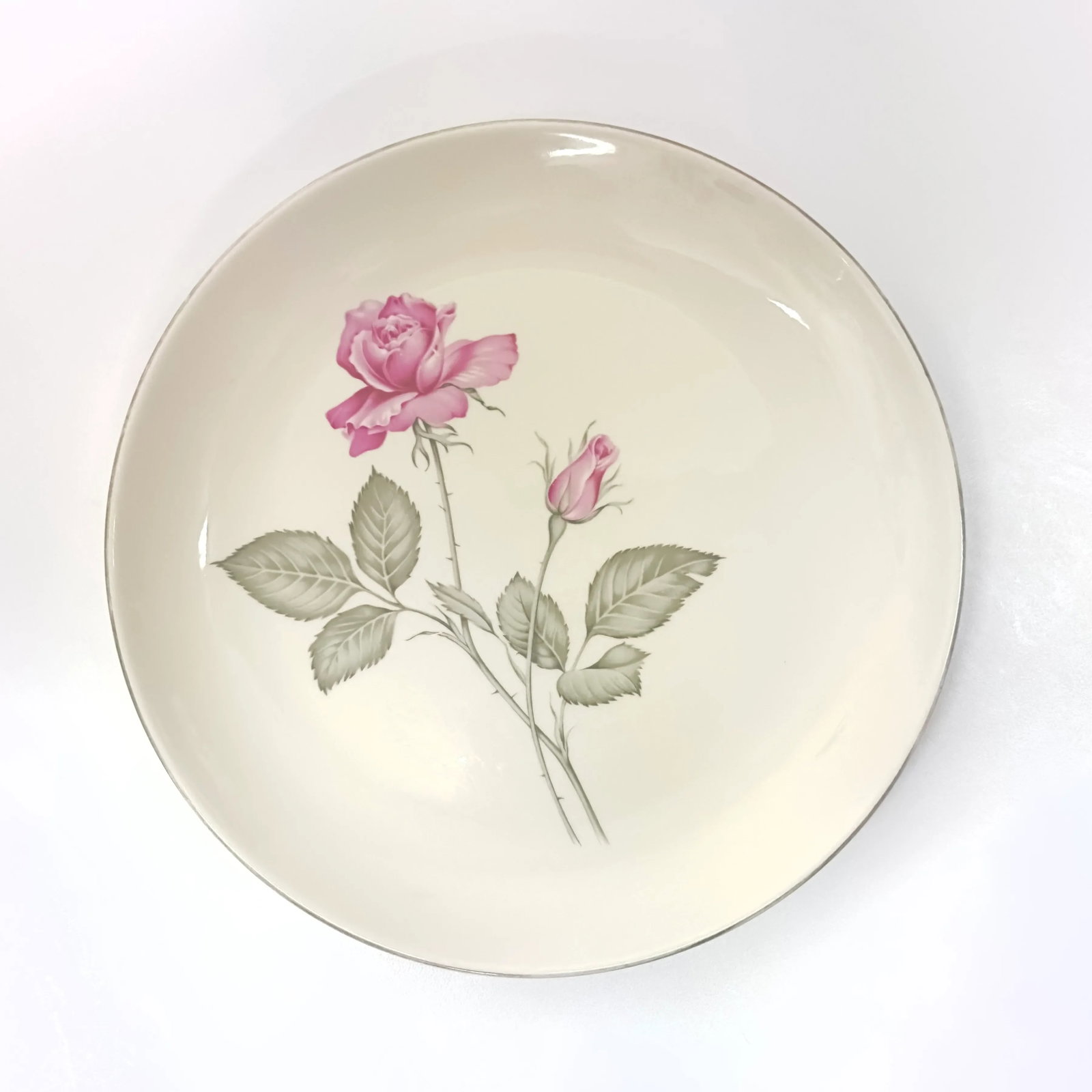 Vintage Soft Pink Floral Motif Wall Plate Curation - Group of 9 - 5