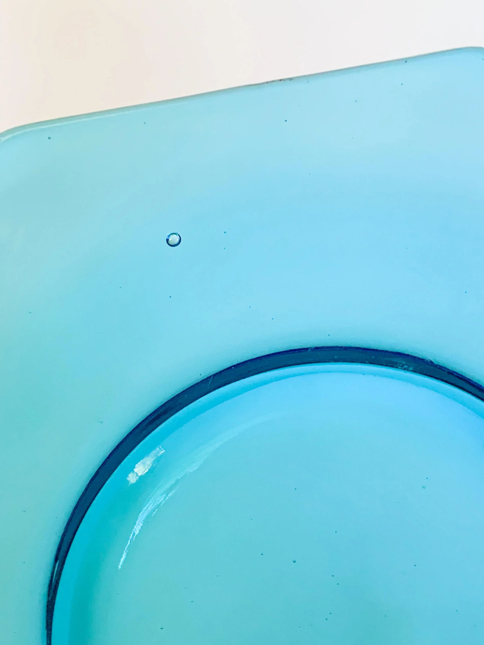 1920s Fostoria Octagonal Electric Blue Luncheon Plates Set of 6 - 6