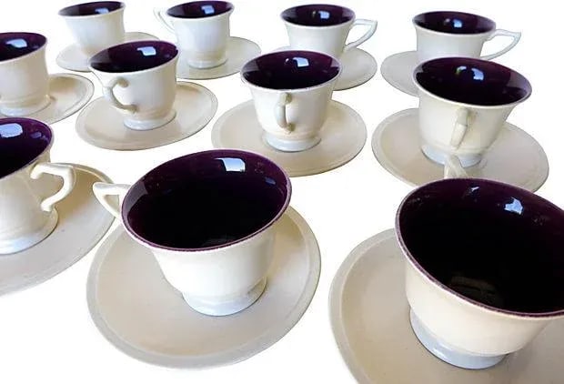 Mid-Century Franciscan "Montecito" Teacups - Service for 12 - 2