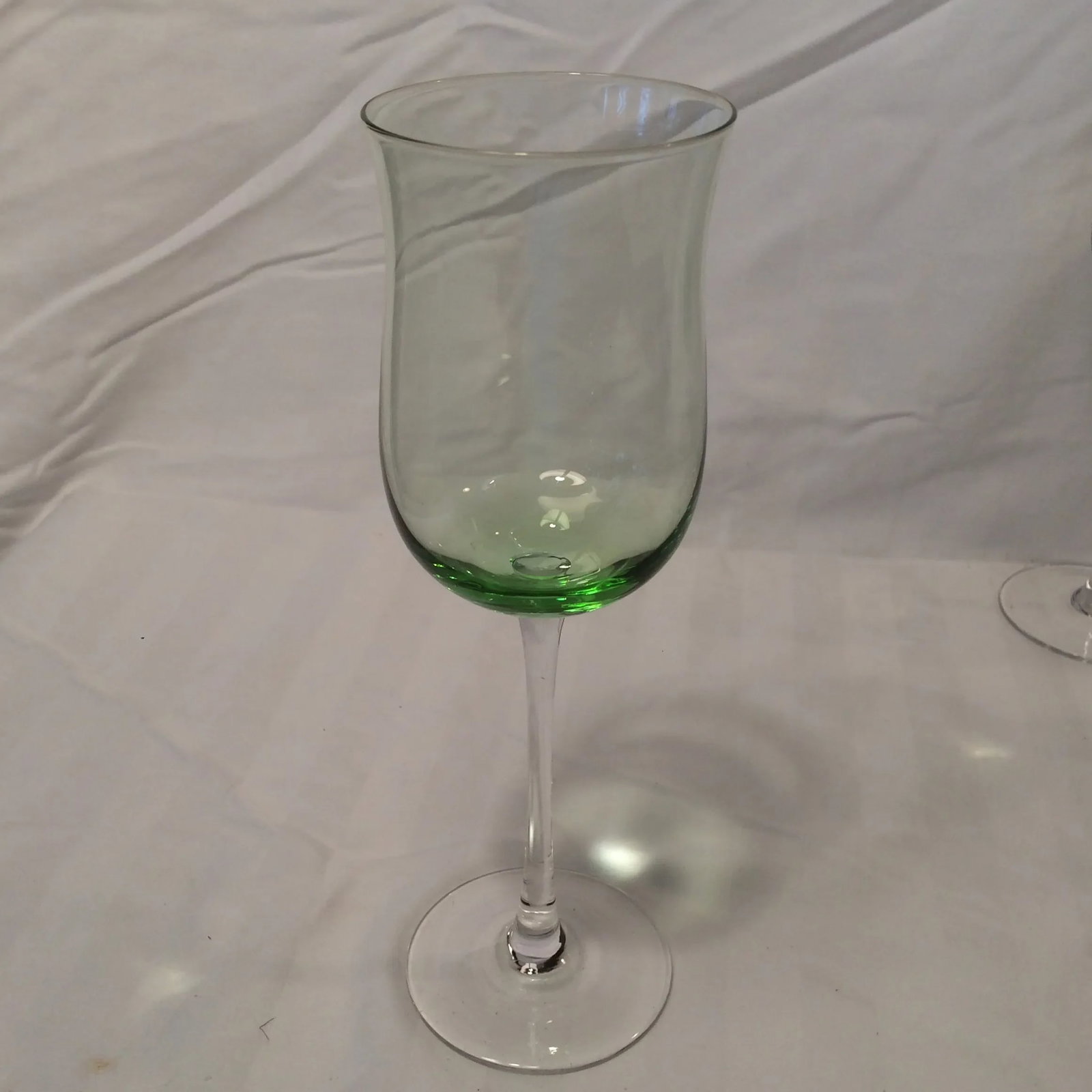 Italian Multi Colored Tall Stem Crystal Wine Glasses - Set of 11 - 3