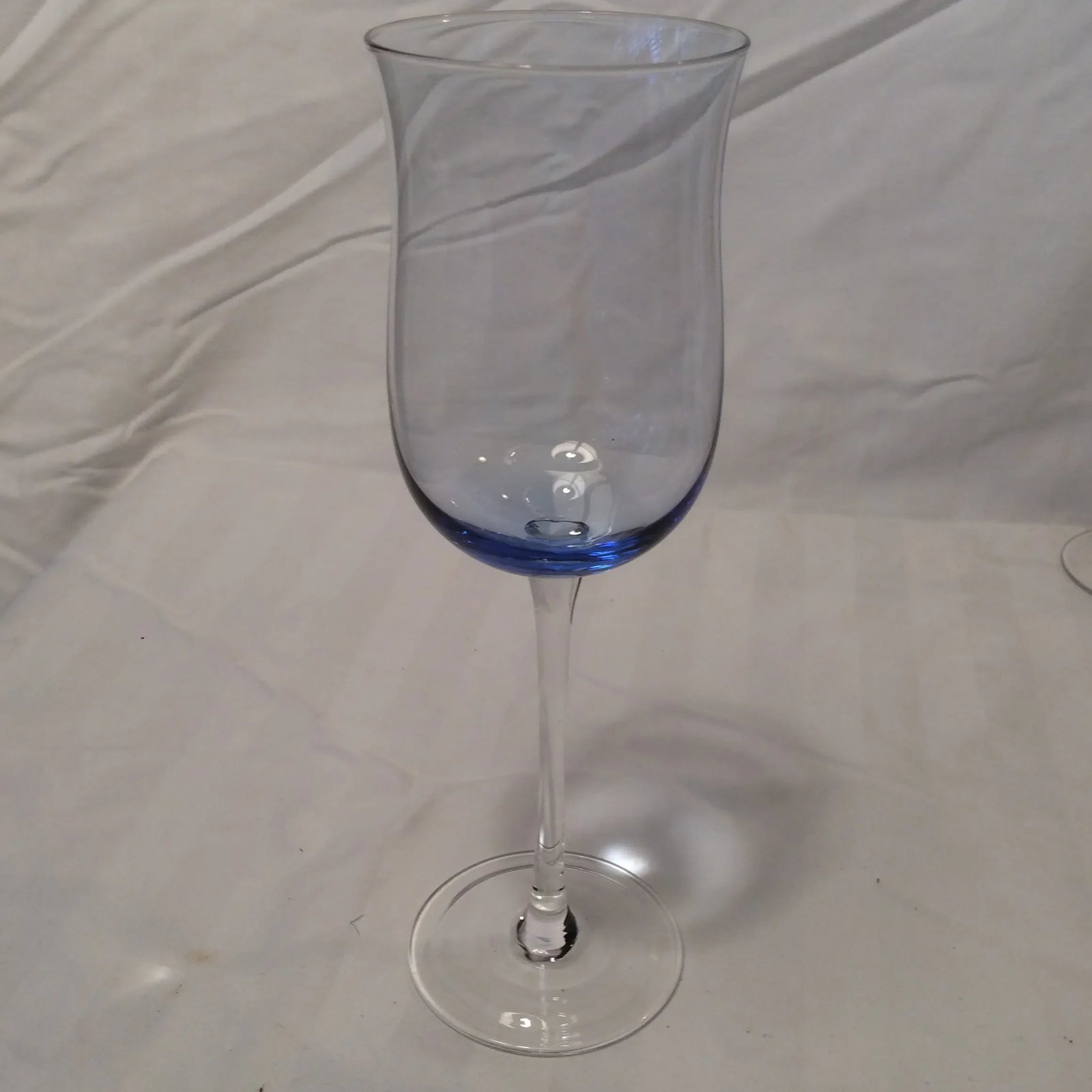Italian Multi Colored Tall Stem Crystal Wine Glasses - Set of 11 - 5
